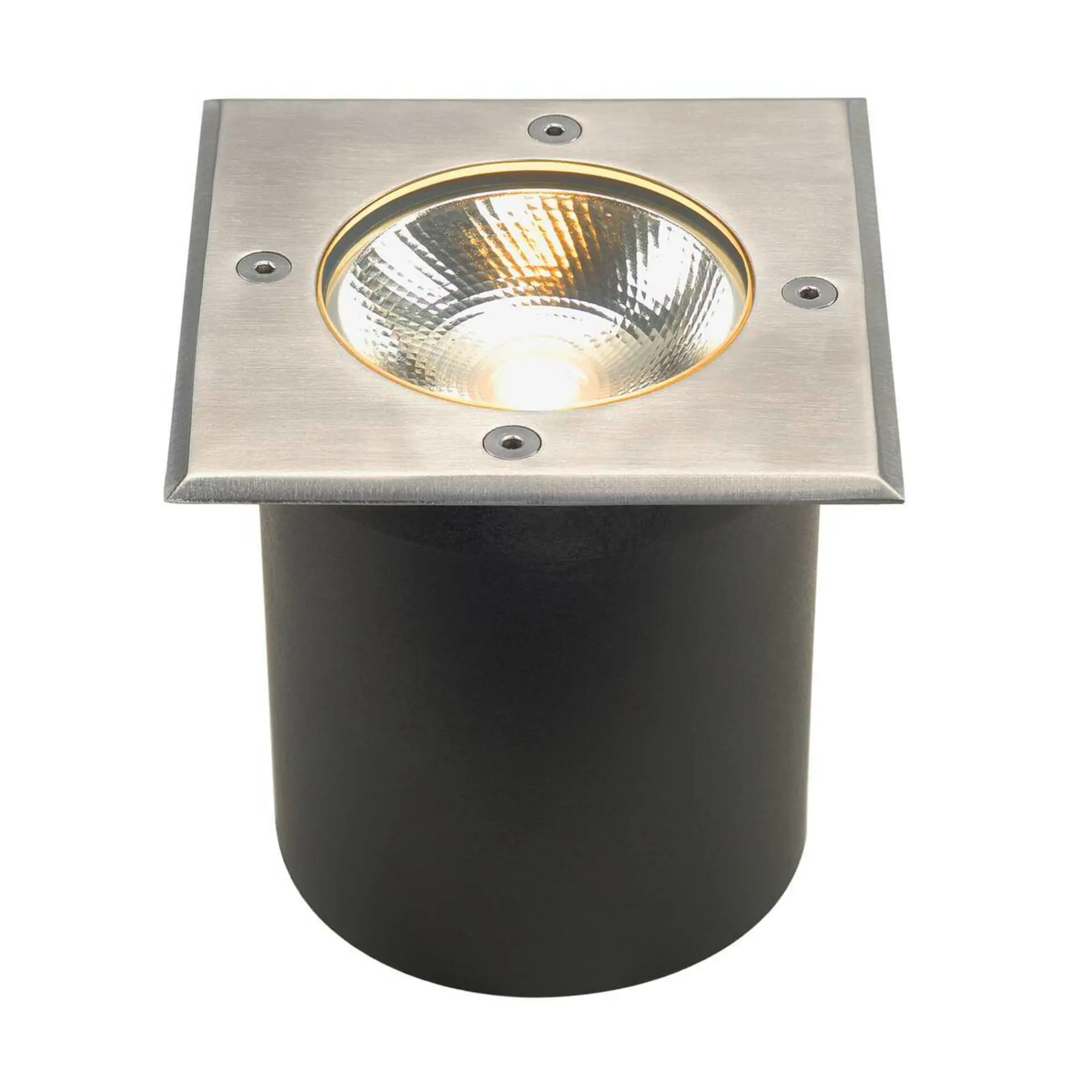 LA 227604 ROCCI LED čtvercová česaná ocel LED 6W 120° IP67 3000K - BIG WHITE (SLV)
