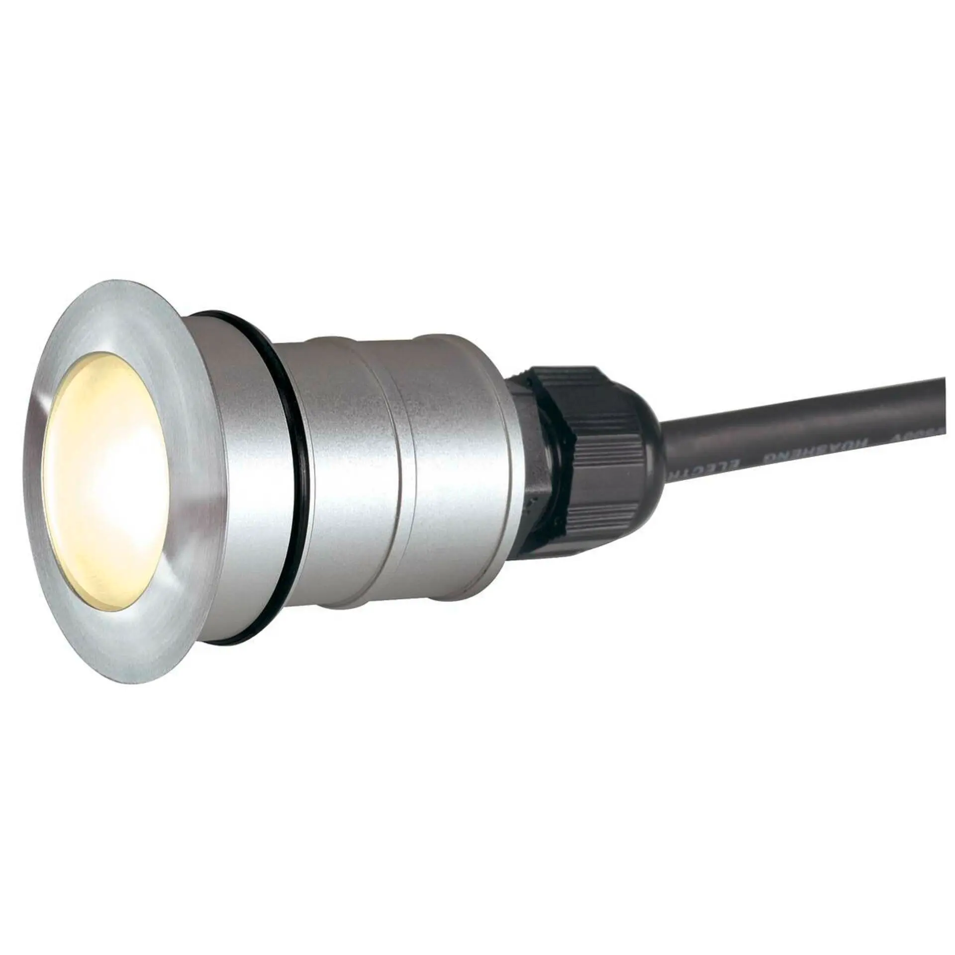 BIG WHITE SLV POWER TRAIL-LITE 42, venkovní zapuštěné podlahové svítidlo, LED, 3000K, IP67, kulaté, nerezová ocel 316 228332