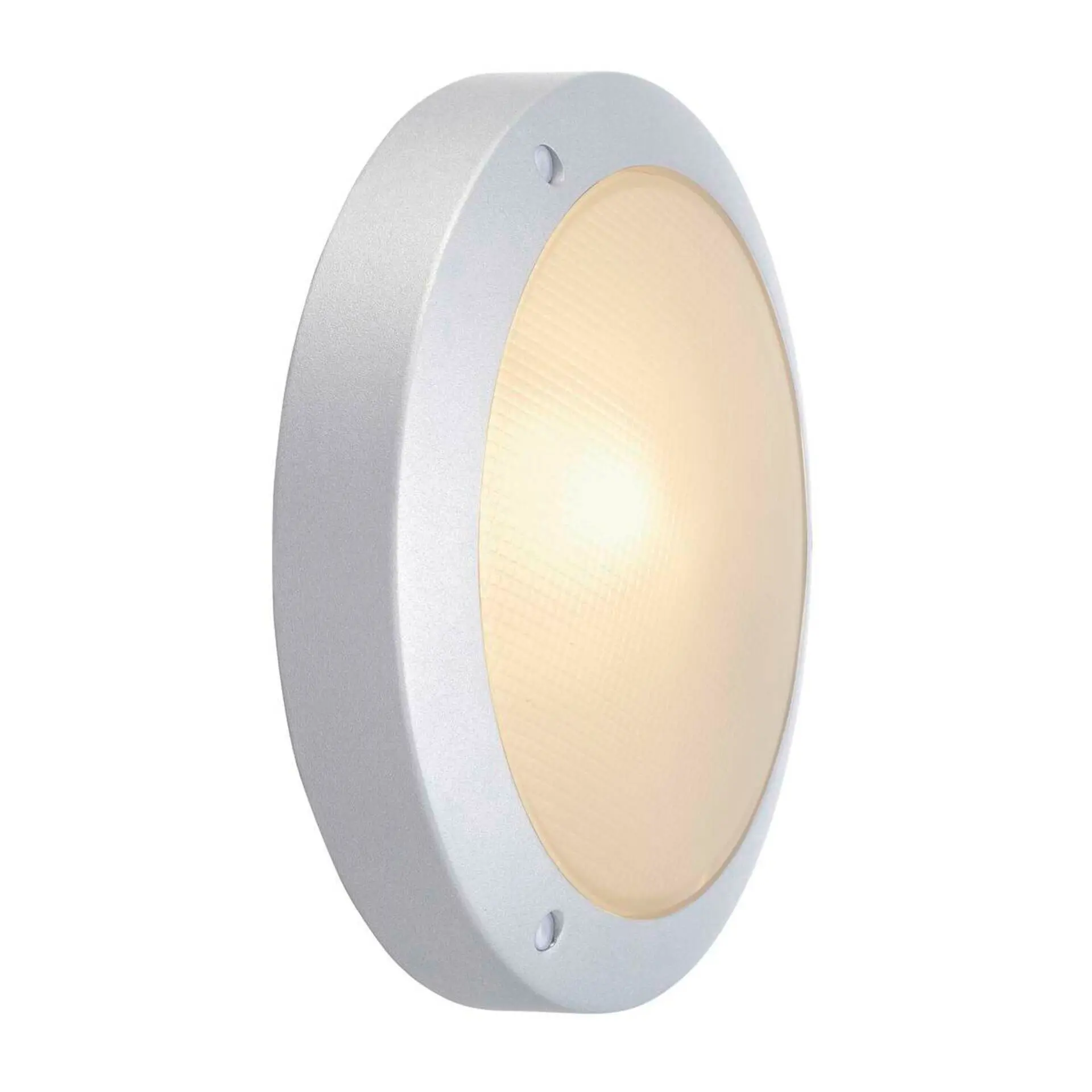 LA 229072 Venkovní svítidlo BULAN stropní stříbrnošedá 230V E14 11W IP44 - BIG WHITE (SLV)