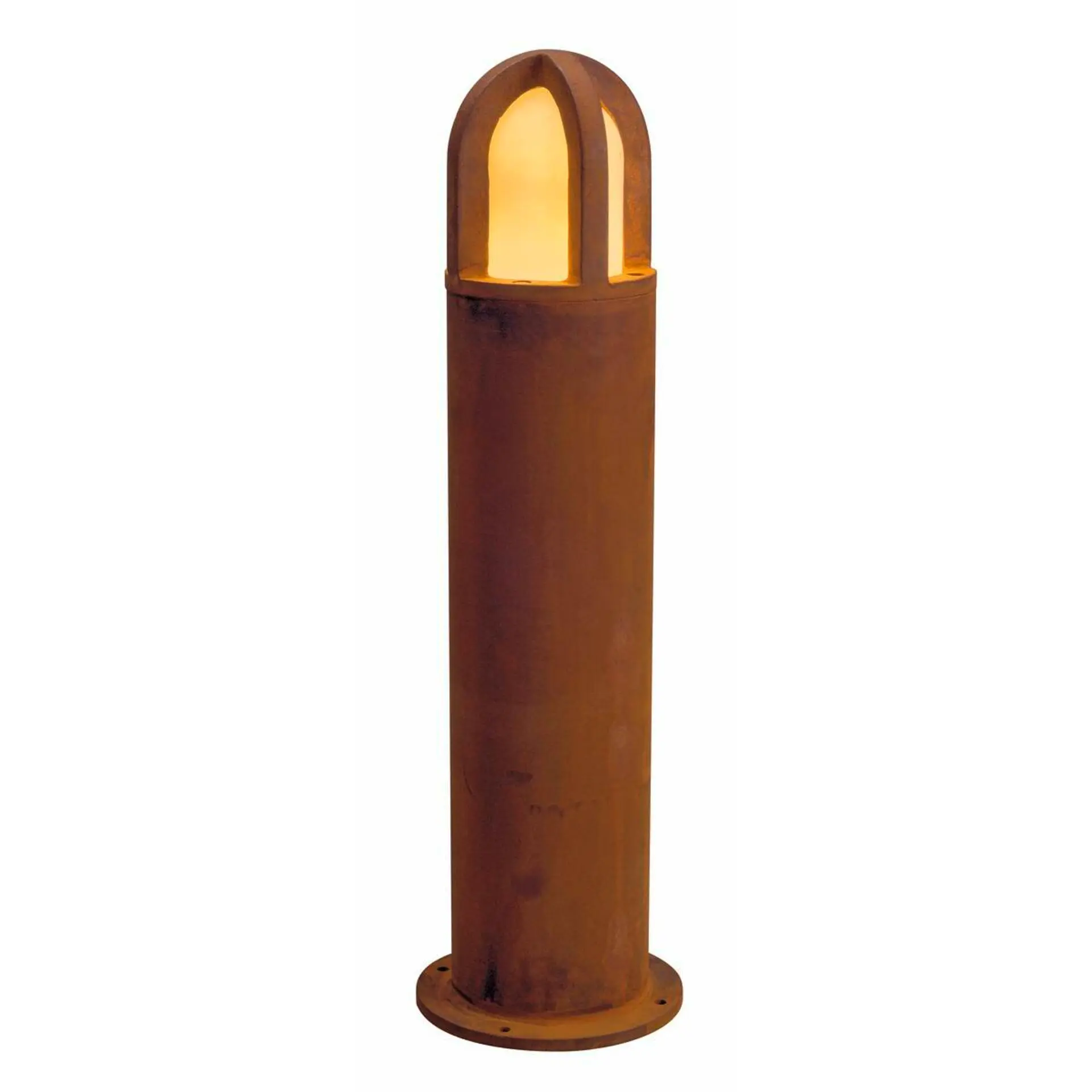 BIG WHITE SLV RUSTY CONE 70, venkovní stojací lampa, TC-DSE, IP54, kulatá, rezavé železo, pr./V 15/70 cm, max. 11 W 229432