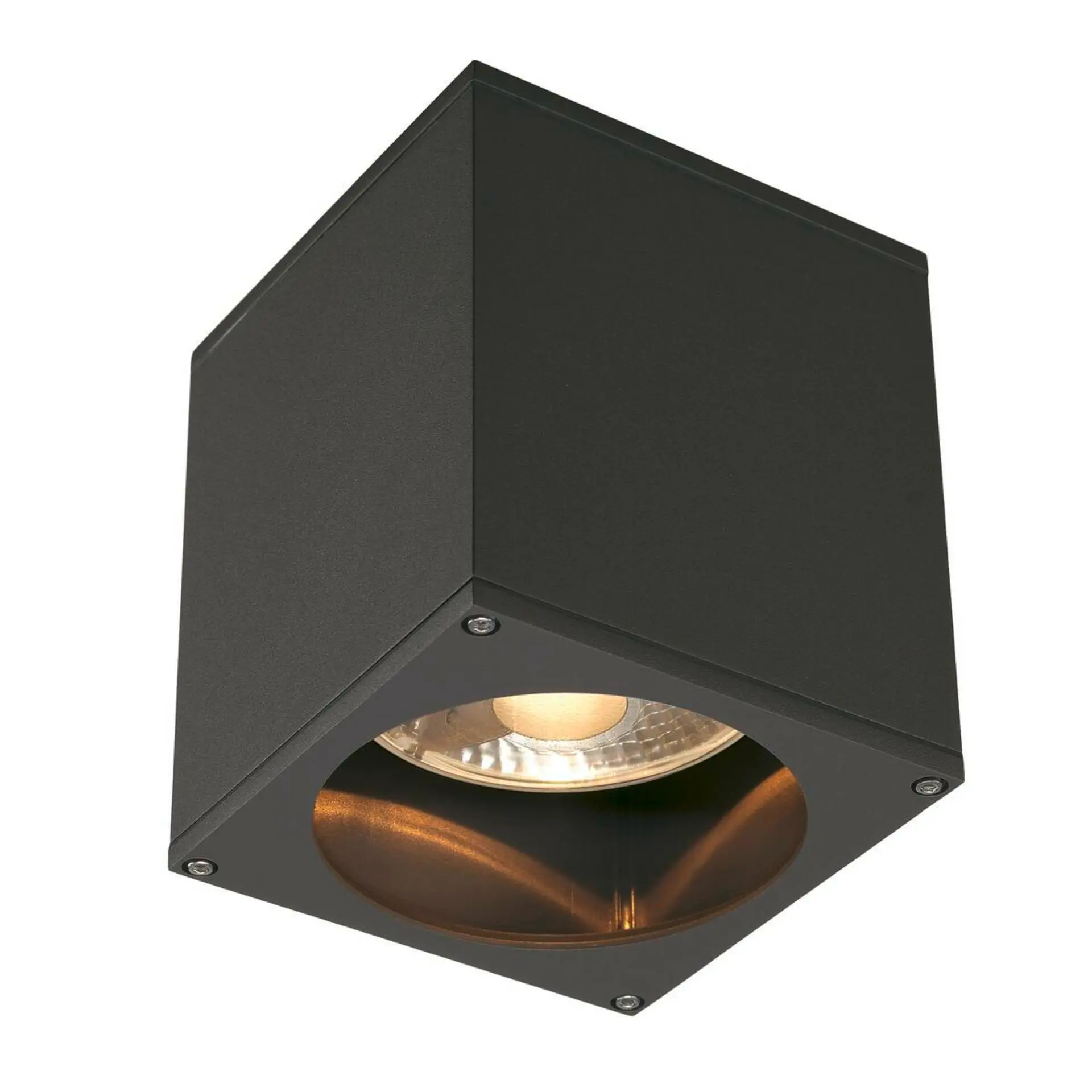 LA 229555 Stropní svítidlo BIG THEO CEILING OUT, hranaté, antracit, ES111, max. 75 W - BIG WHITE (SLV)