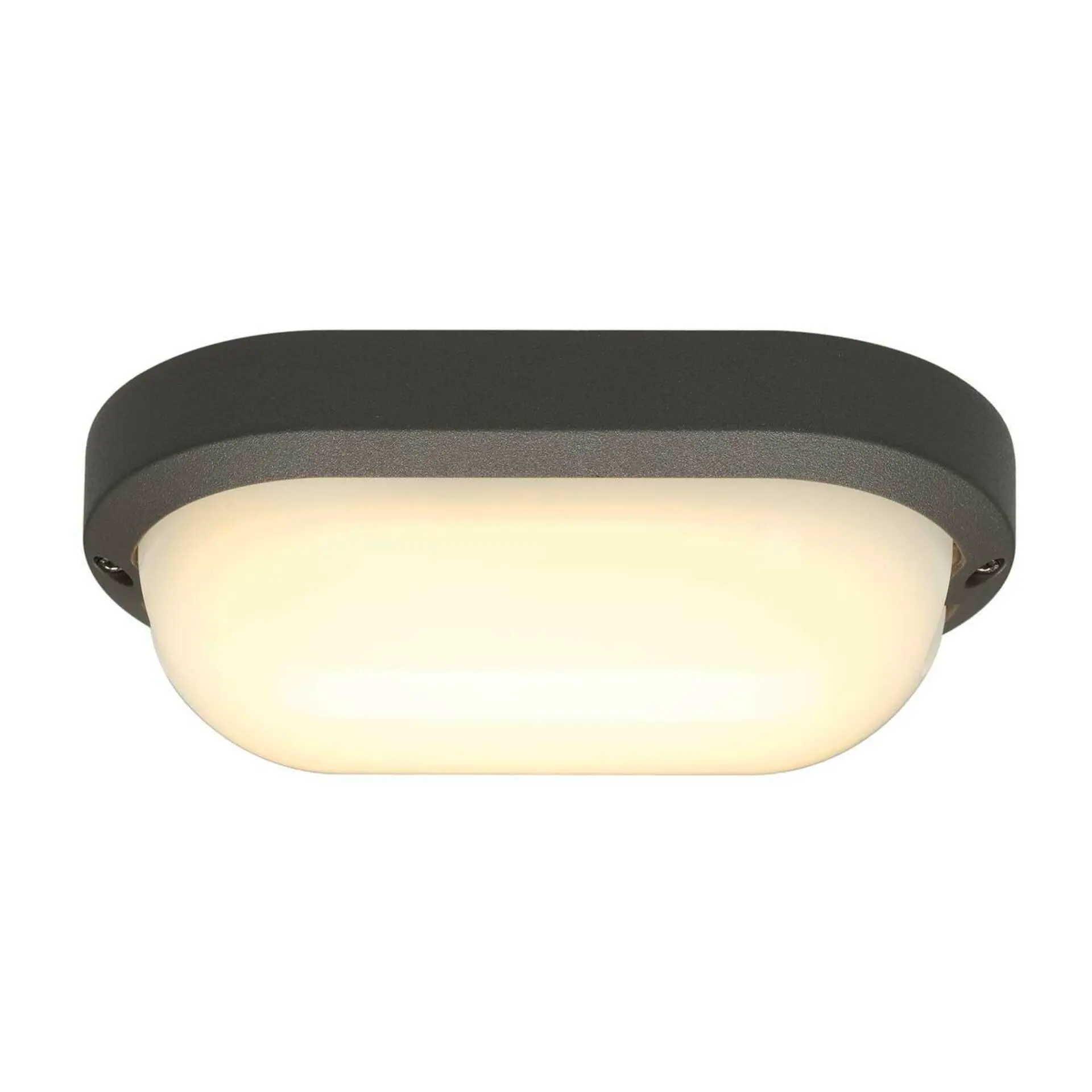 BIG WHITE SLV TERANG 2, venkovní nástěnné a stropní svítidlo, LED, 3000K, IP44, oválné, antracit, 11 W 229935