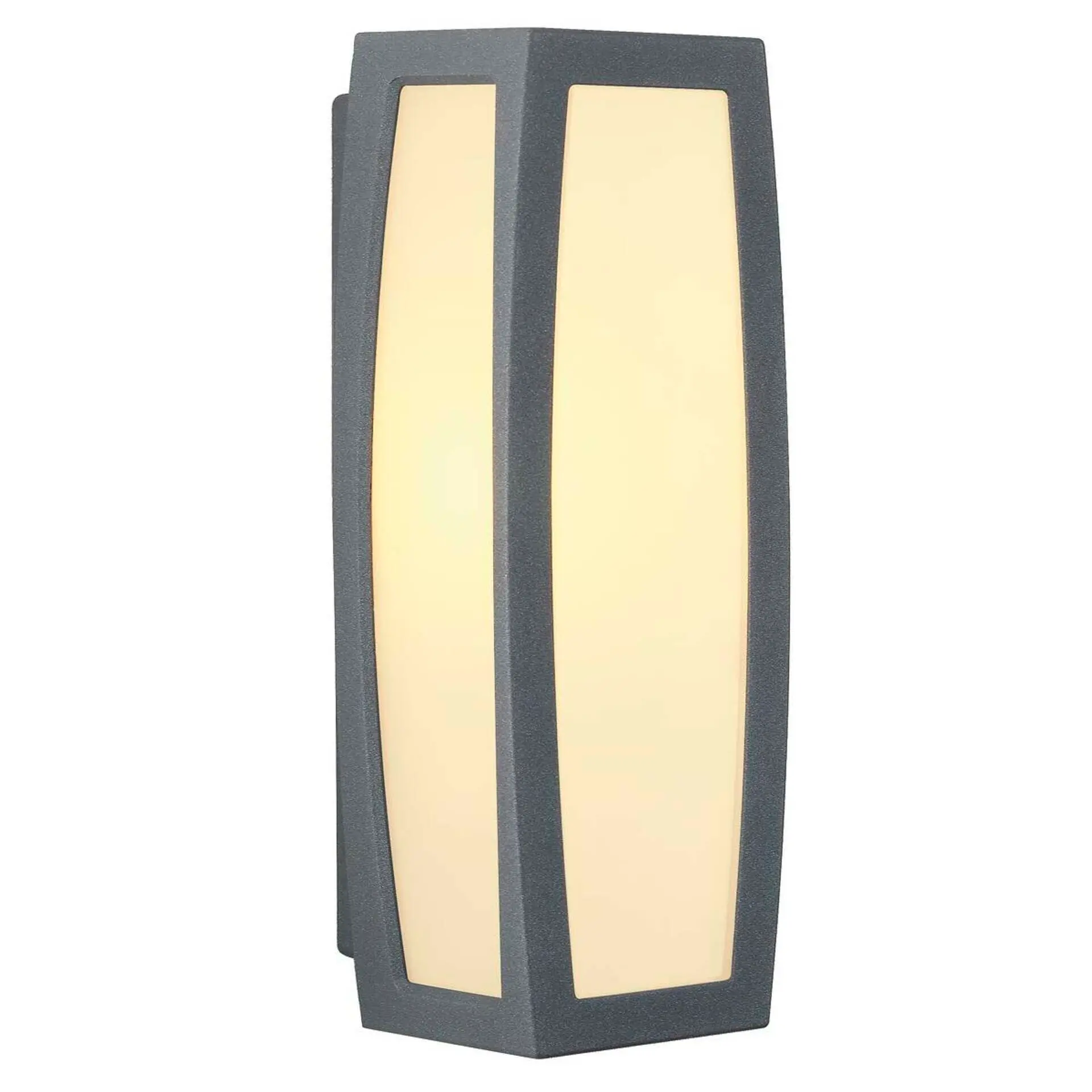BIG WHITE SLV MERIDIAN BOX, venkovní nástěnné svítidlo, TC-(D,H,T,Q)SE, IP54, antracit, max. 20 W 230045