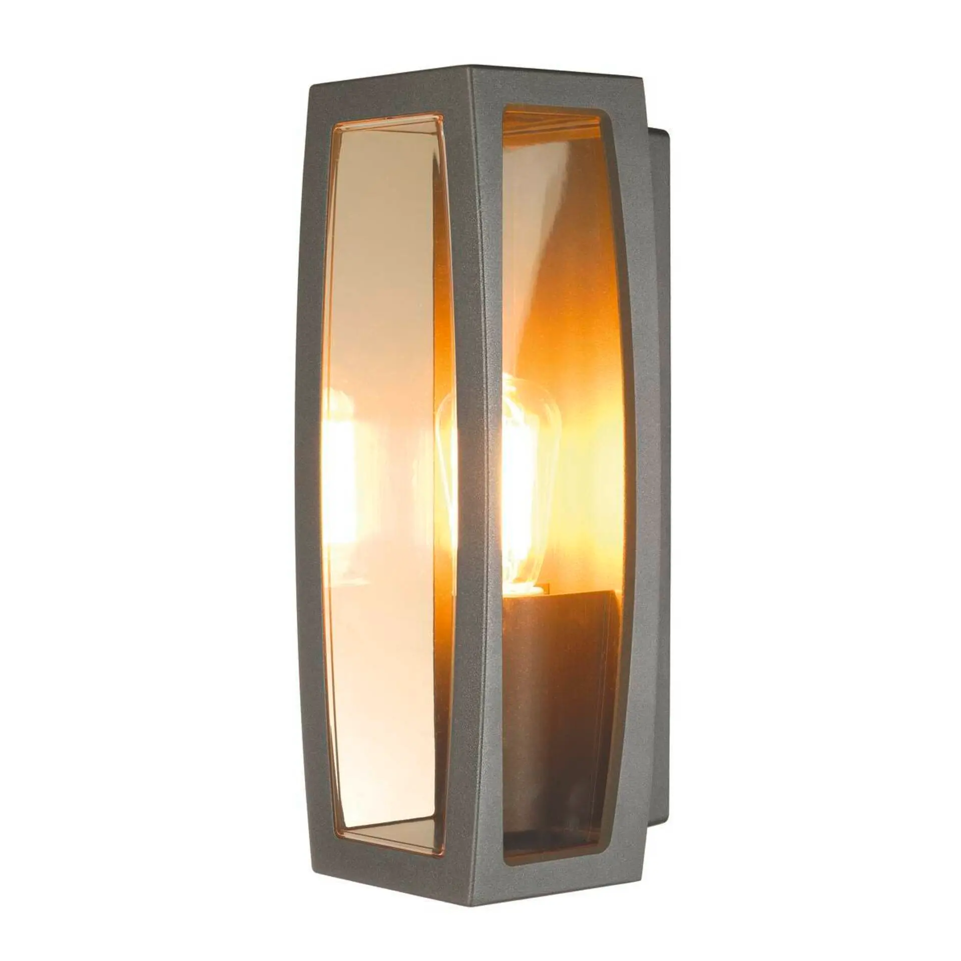 BIG WHITE SLV MERIDIAN BOX 2, venkovní nástěnné svítidlo, TC-(D,H,T,Q)SE, antracit, max. 25 W, průhledný plast 230655