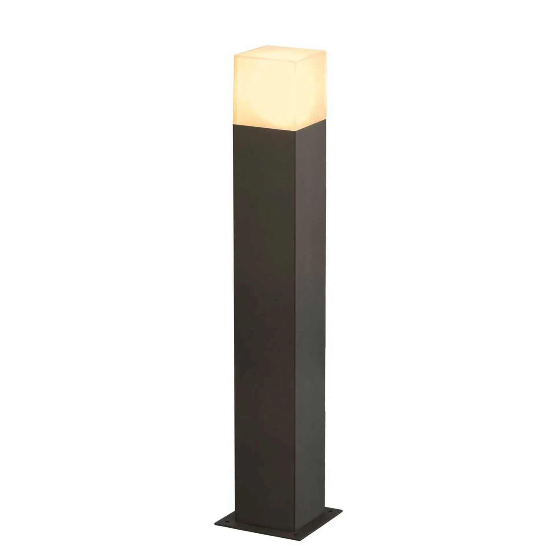 BIG WHITE SLV GRAFIT 60, venkovní stojací lampa, TC-DSE, IP44, antracit, úsporná žárovka, D/Š/V 12/12/60 cm, max. 11 W 231225