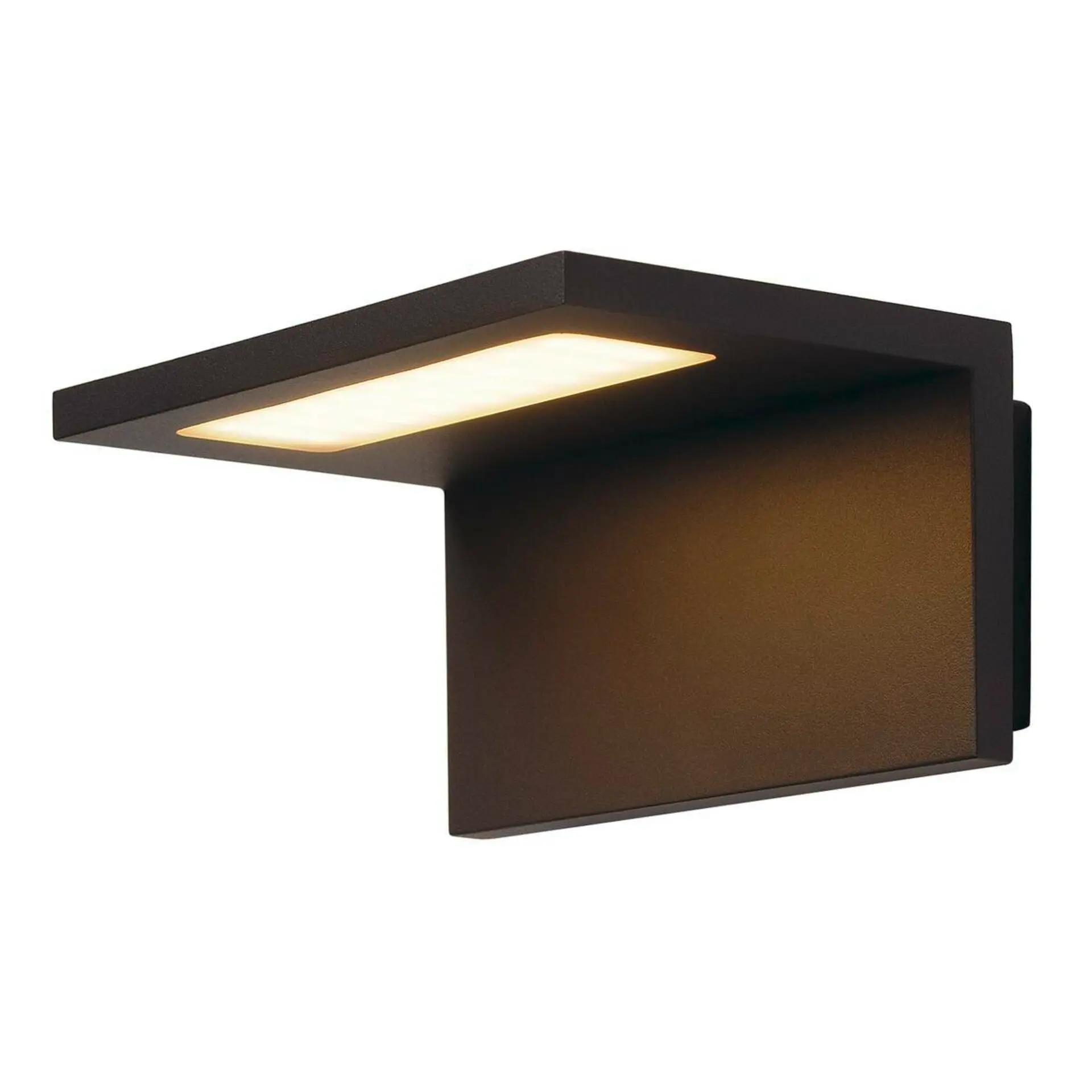 LA 231355 ANGOLUX nástěnná antracitová 230V/80mA LED 6W 120° IP44 3000K, 500lm - BIG WHITE (SLV)