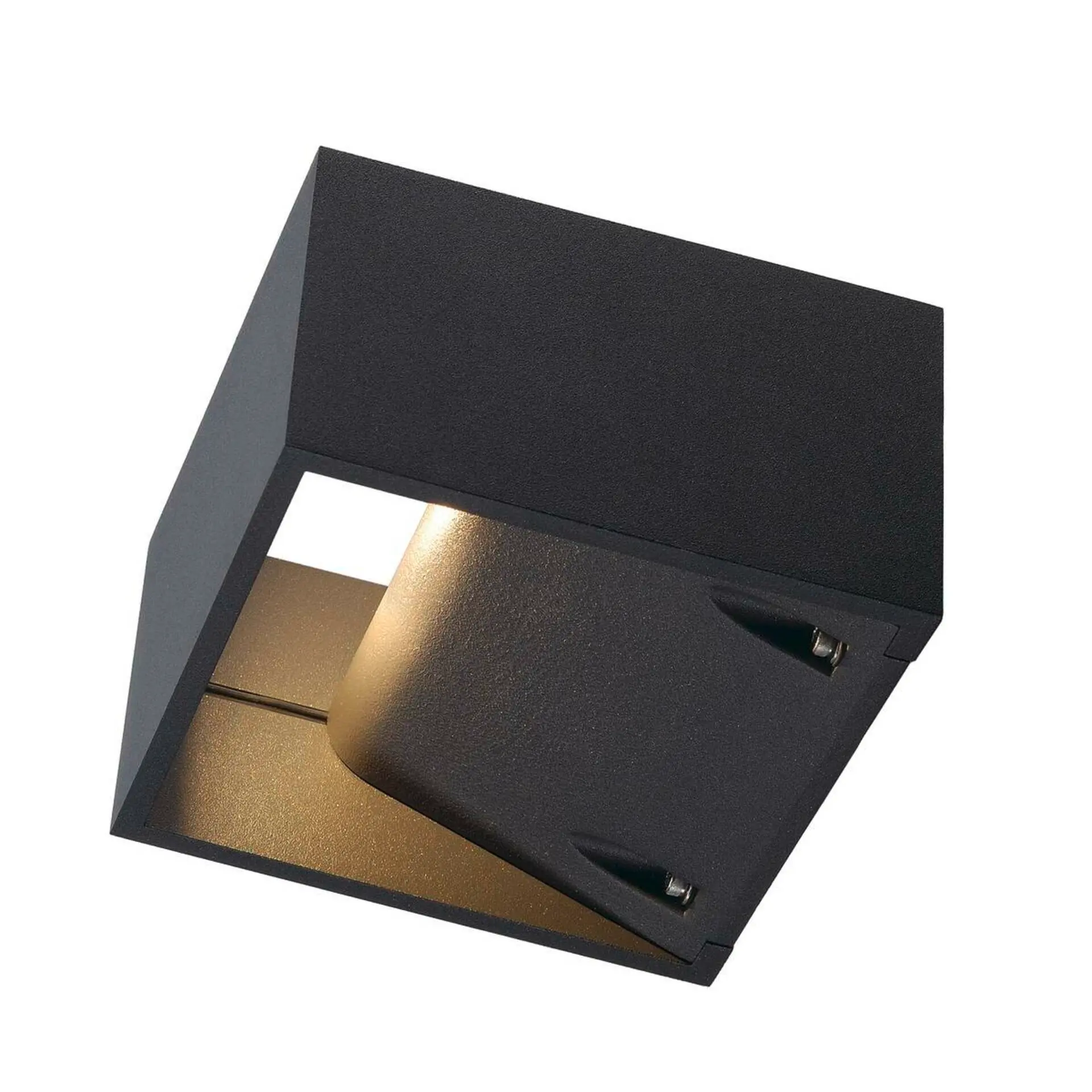 BIG WHITE SLV LOGS WALL, venkovní nástěnné svítidlo, LED, 3000K, IP44, hranaté, antracit, 8 W 232105