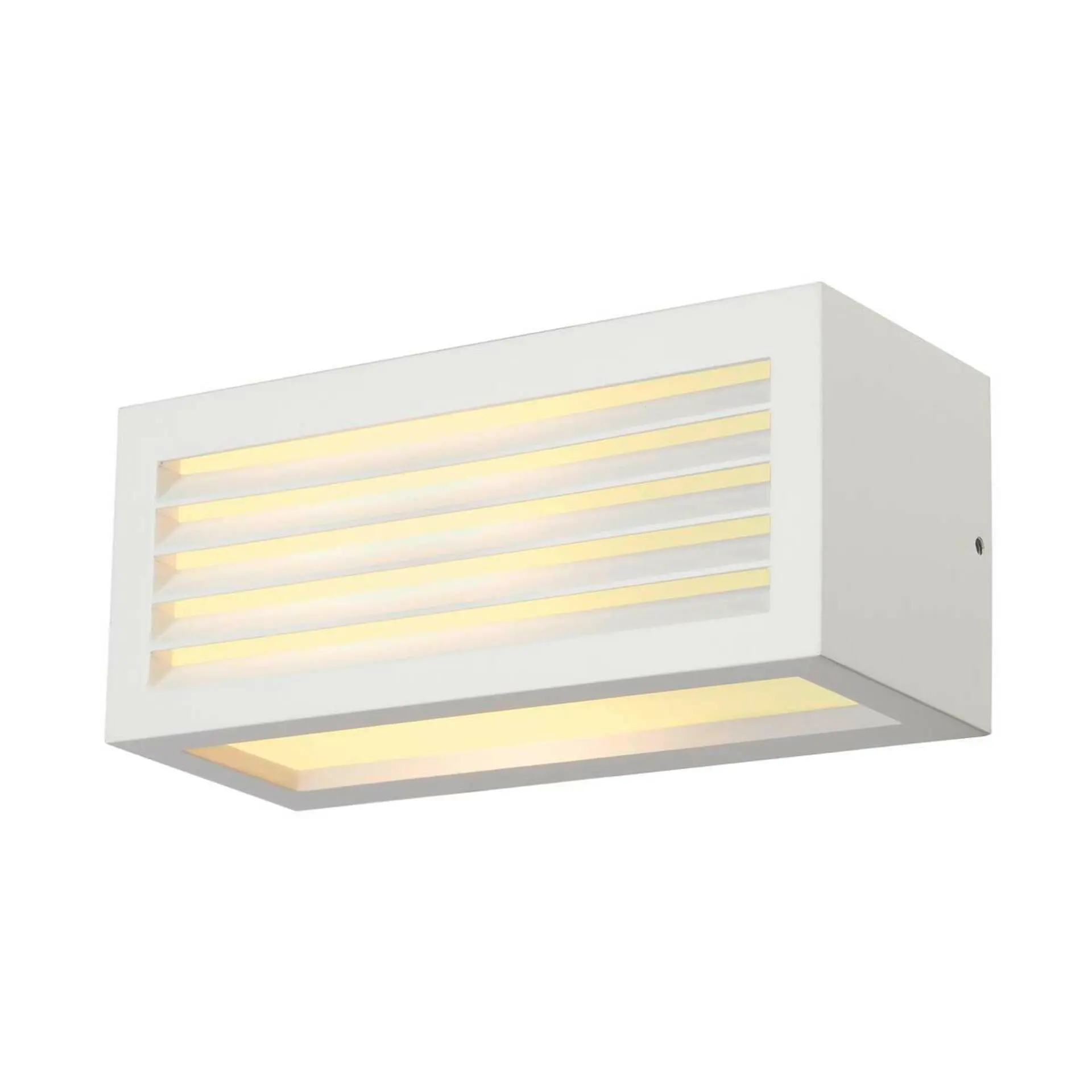 BIG WHITE SLV BOX-L, venkovní nástěnné svítidlo, TC-(D,H,T,Q)SE, IP44, hranaté, bílé, max. 18 W 232491