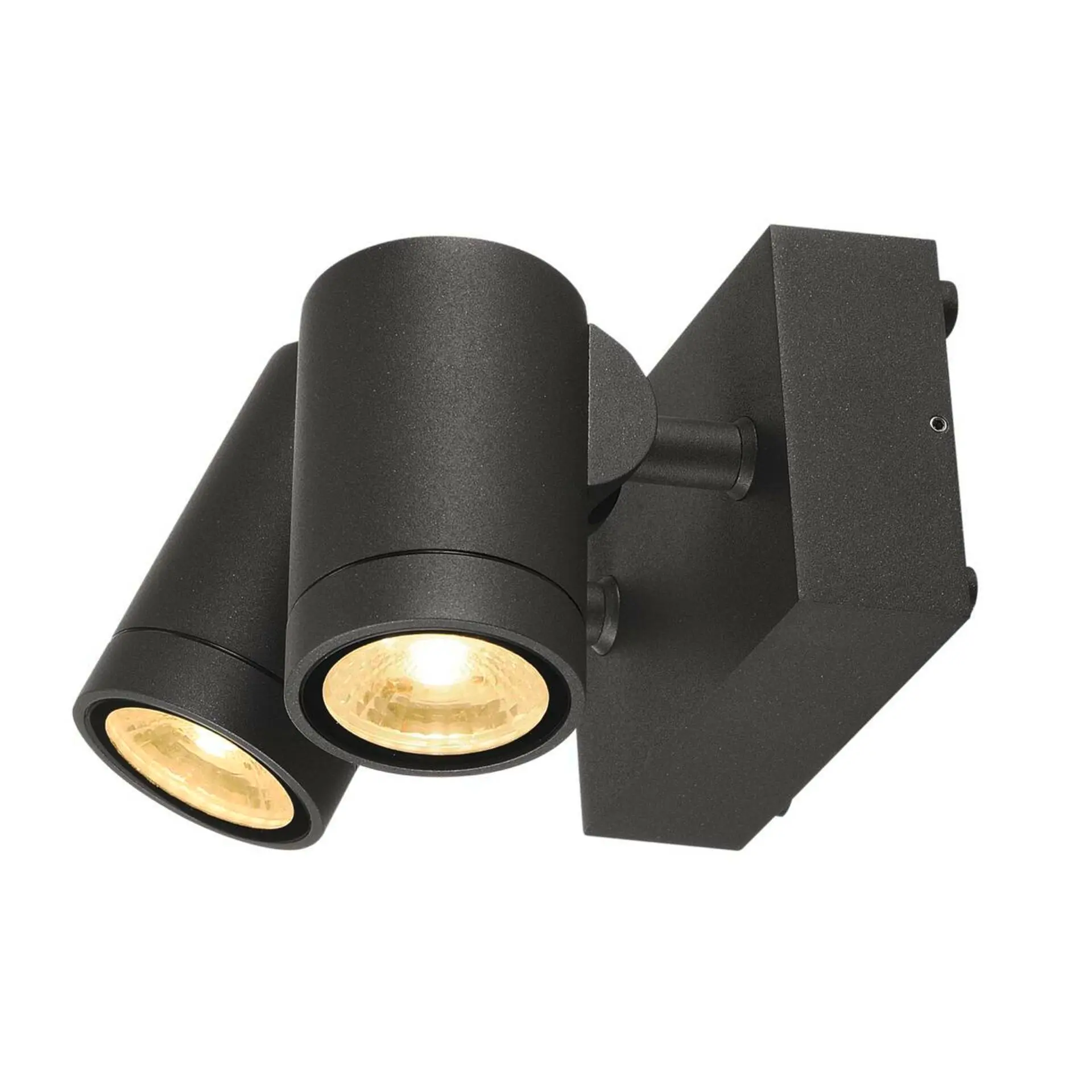 BIG WHITE SLV HELIA, venkovní nástěnné svítidlo, dvě žárovky, LED, 3000K, IP55, antracit, otočné, 2x8 W 233255