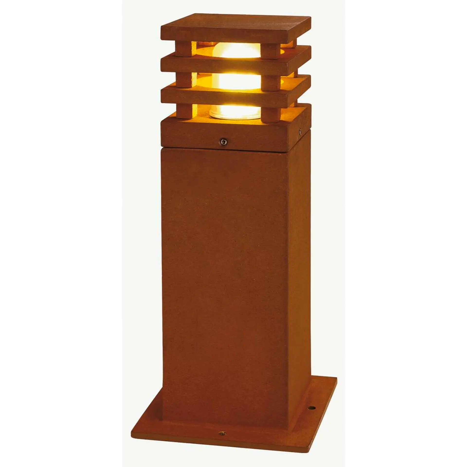 LA 233427 Venkovní svítidlo RUSTY 40 LED SQUARE, rezavé železo, LED 3000K - BIG WHITE (SLV)