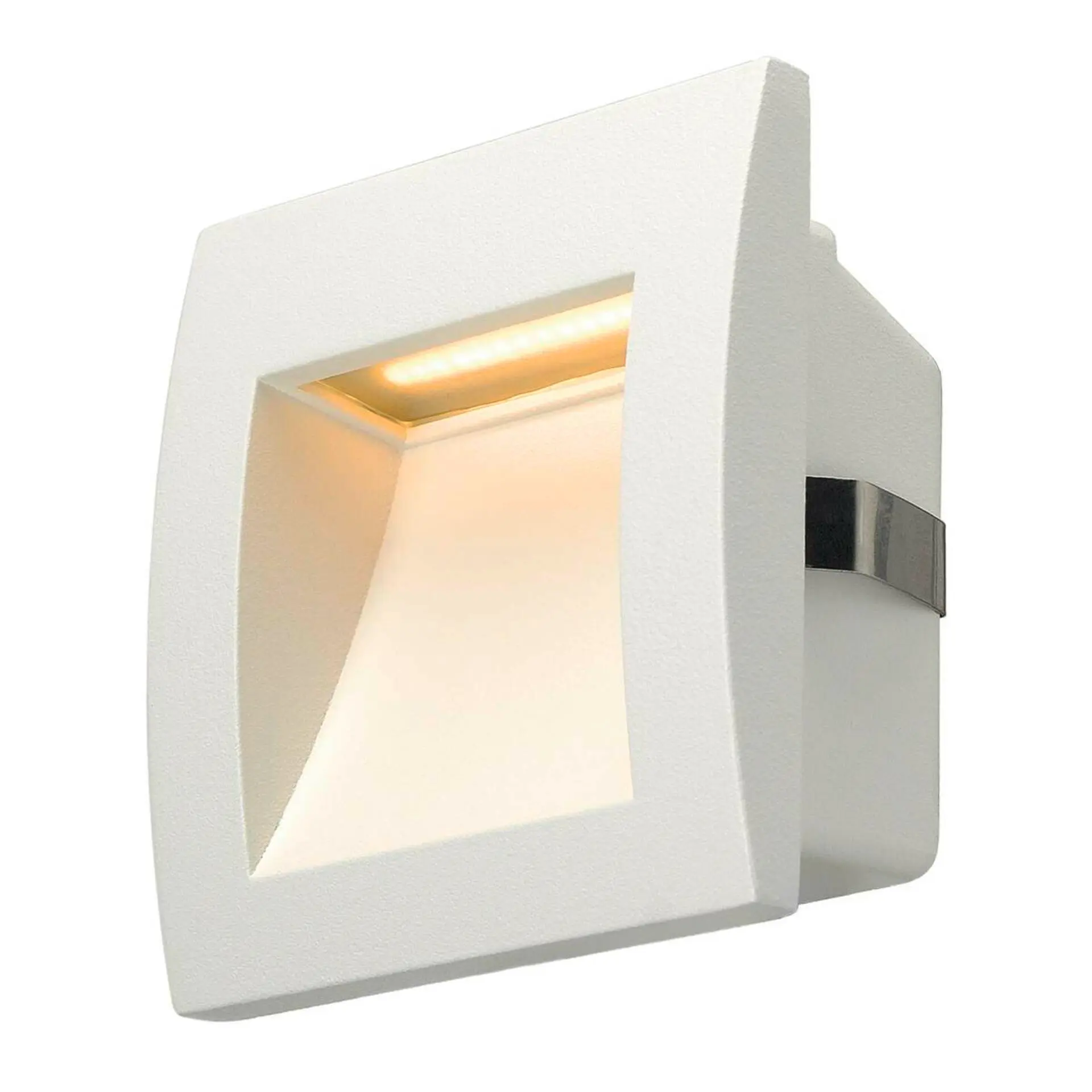 BIG WHITE SLV DOWNUNDER OUT LED S, venkovní nástěnné vestavné svítidlo, LED, 3000K, bílé 233601