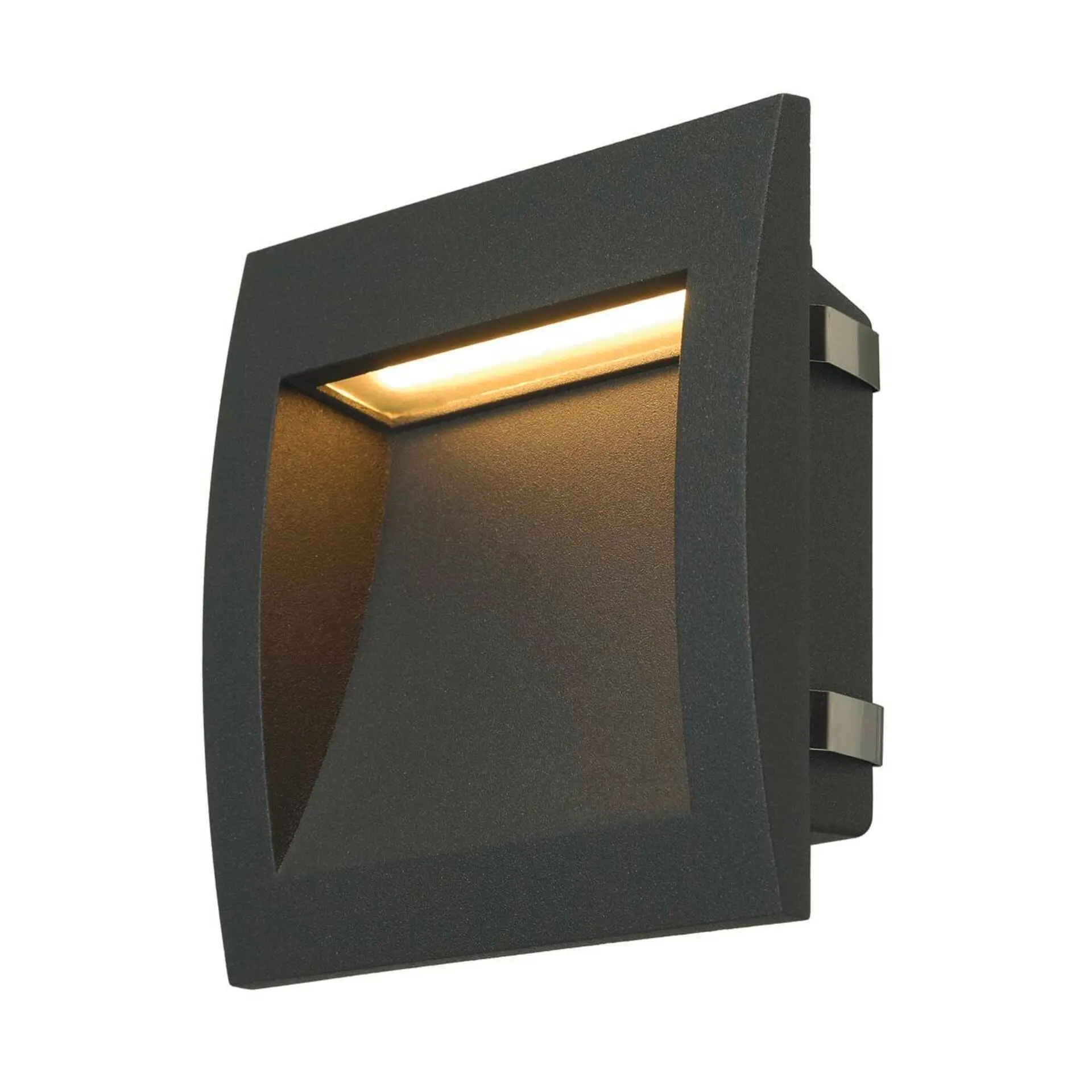BIG WHITE SLV DOWNUNDER OUT LED L, venkovní nástěnné vestavné svítidlo, LED, 3000K, antracit 233615