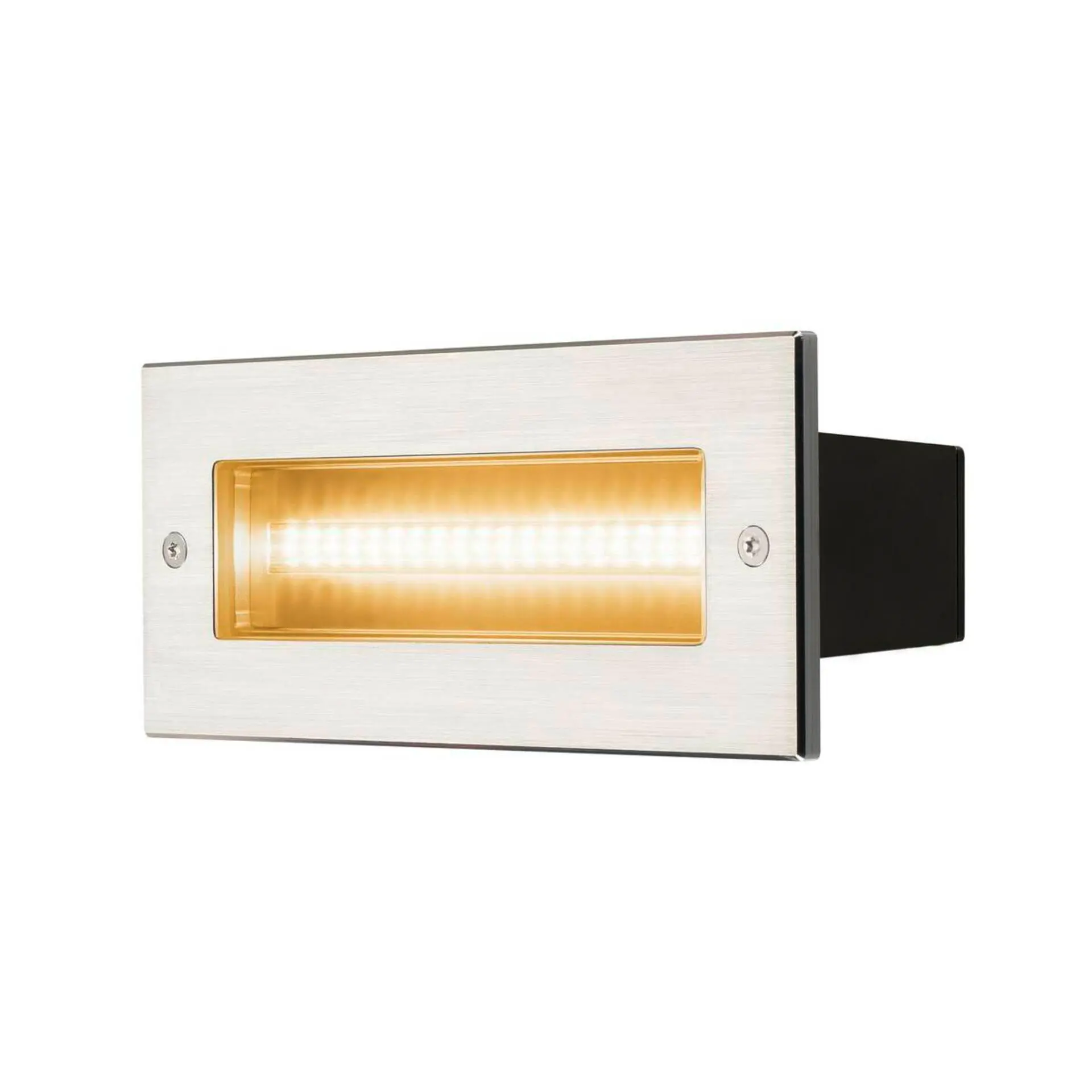 BIG WHITE SLV BRICK, venkovní nástěnné vestavné svítidlo, LED, 3000K, nerezová ocel, IP67, 230 V, 950 lm, 10 W 233650