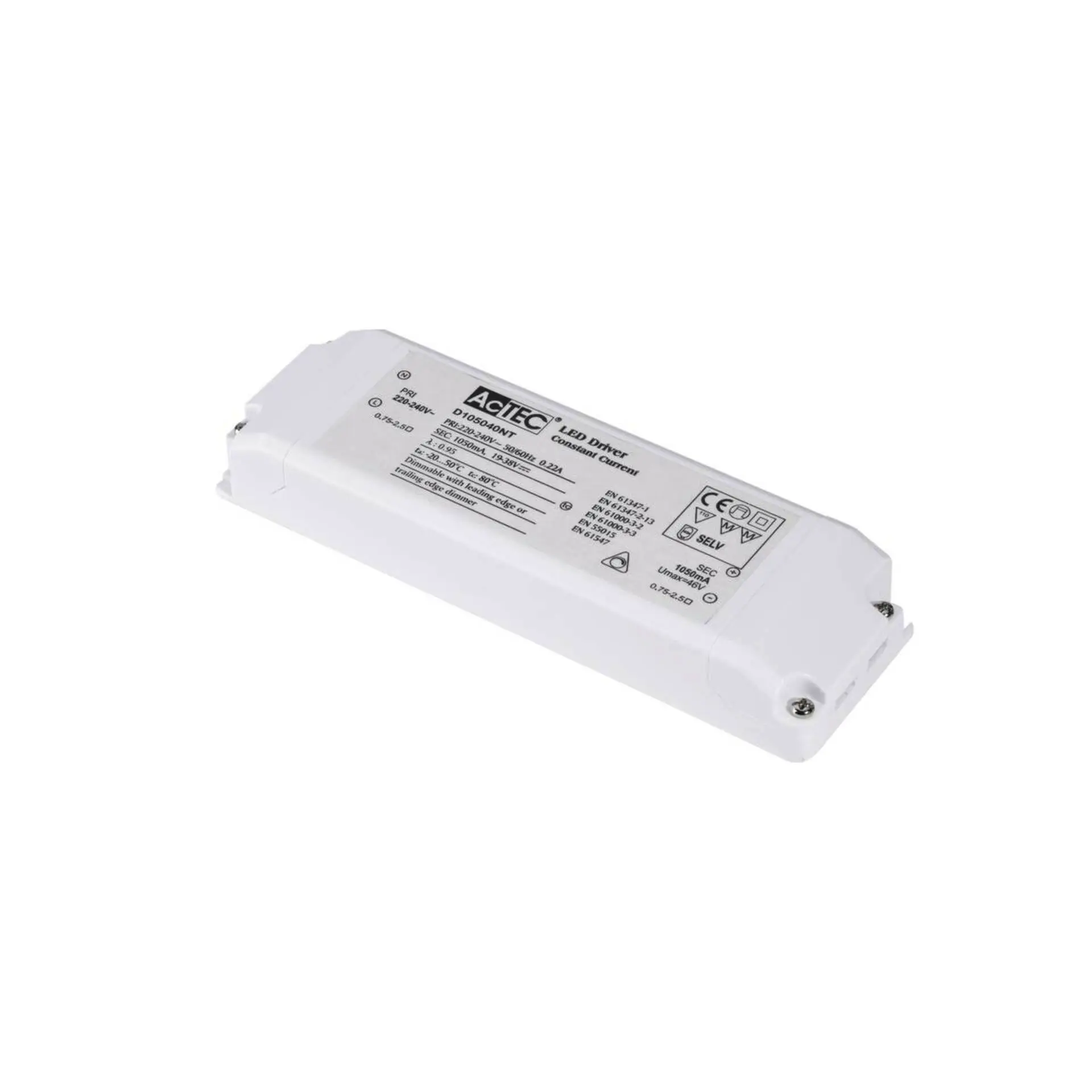 LA 464804 LED ovladač 40 W, 1 050 mA, triac stmívatelný - BIG WHITE (SLV)