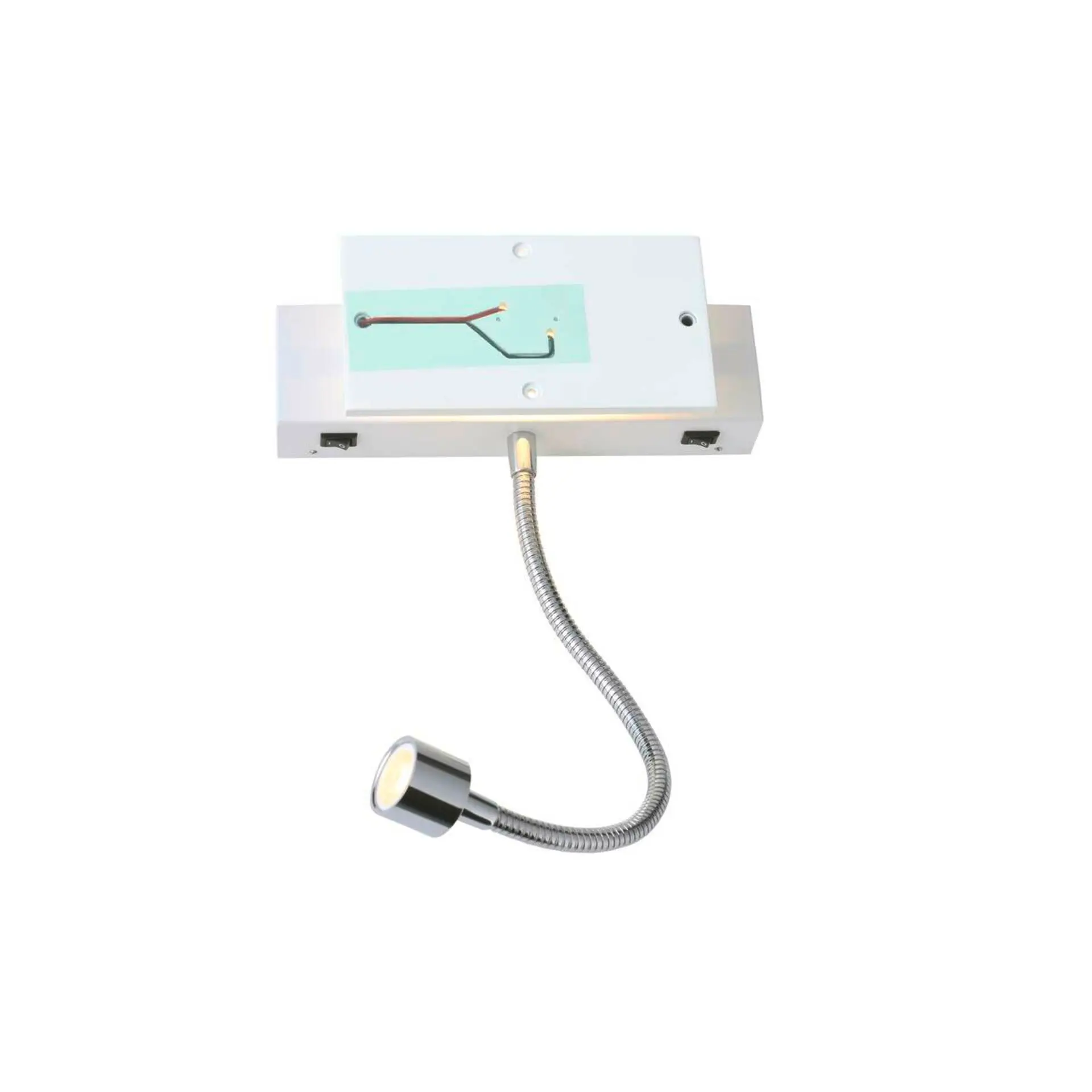 BIG WHITE SLV MANA, nástěnné světlo, bodové, LED, 3000K, bílé / chrom, š/v/h 20/7,9/6,6 cm 1000615 VÝPRODEJ VZORKU