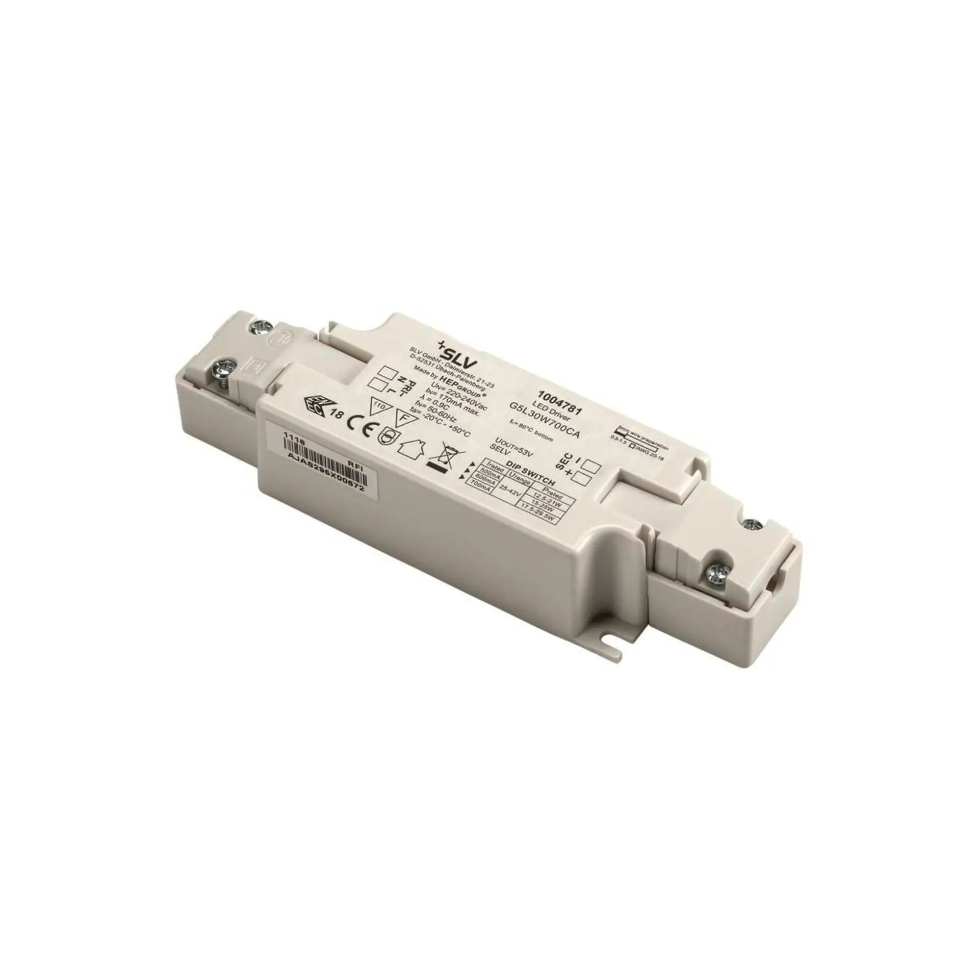 BIG WHITE SLV LED driver 21–29,5 W 500/600/700 mA 1004781
