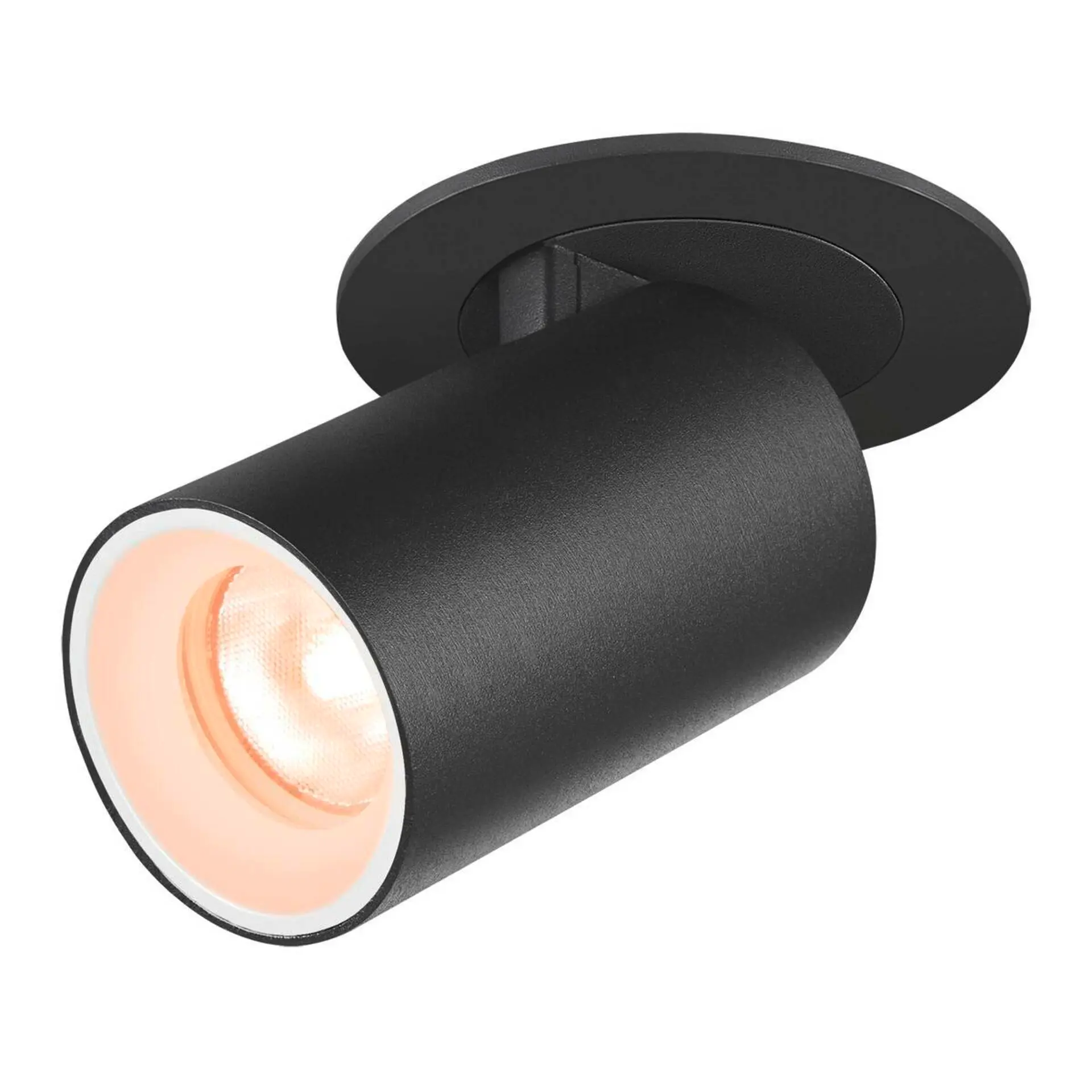 LA 1006874 NUMINOS® PROJECTOR XS stropní zápustné svítidlo, 2700 K, 55°, válcové, černé/bílé - BIG WHITE (SLV)