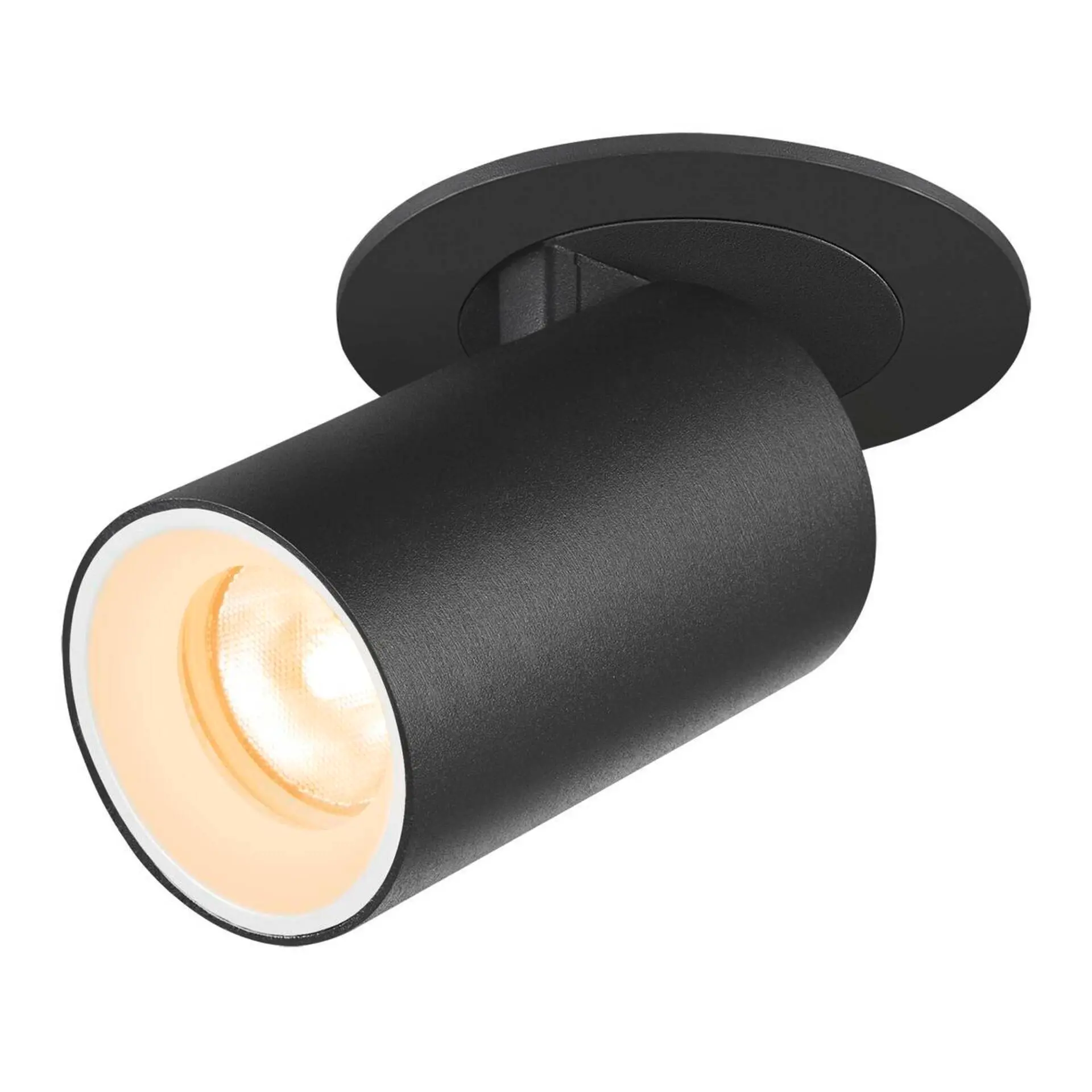 LA 1006892 NUMINOS® PROJECTOR XS stropní zápustné svítidlo, 3000 K, 55°, válcové, černé/bílé - BIG WHITE (SLV)
