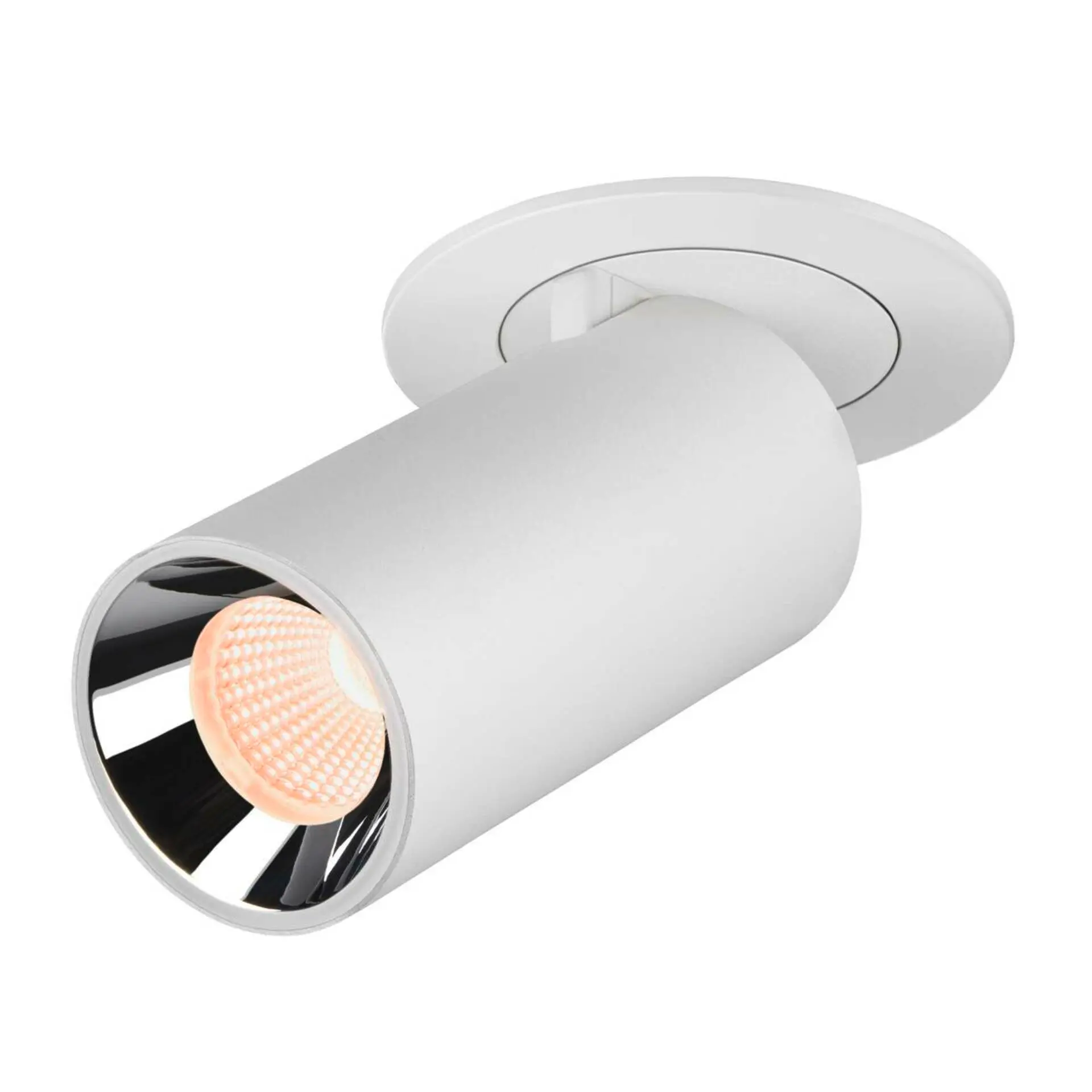 LA 1006932 NUMINOS® PROJECTOR S stropní zápustné svítidlo, 2700 K, 20°, válcové, bílé/chrom - BIG WHITE (SLV)