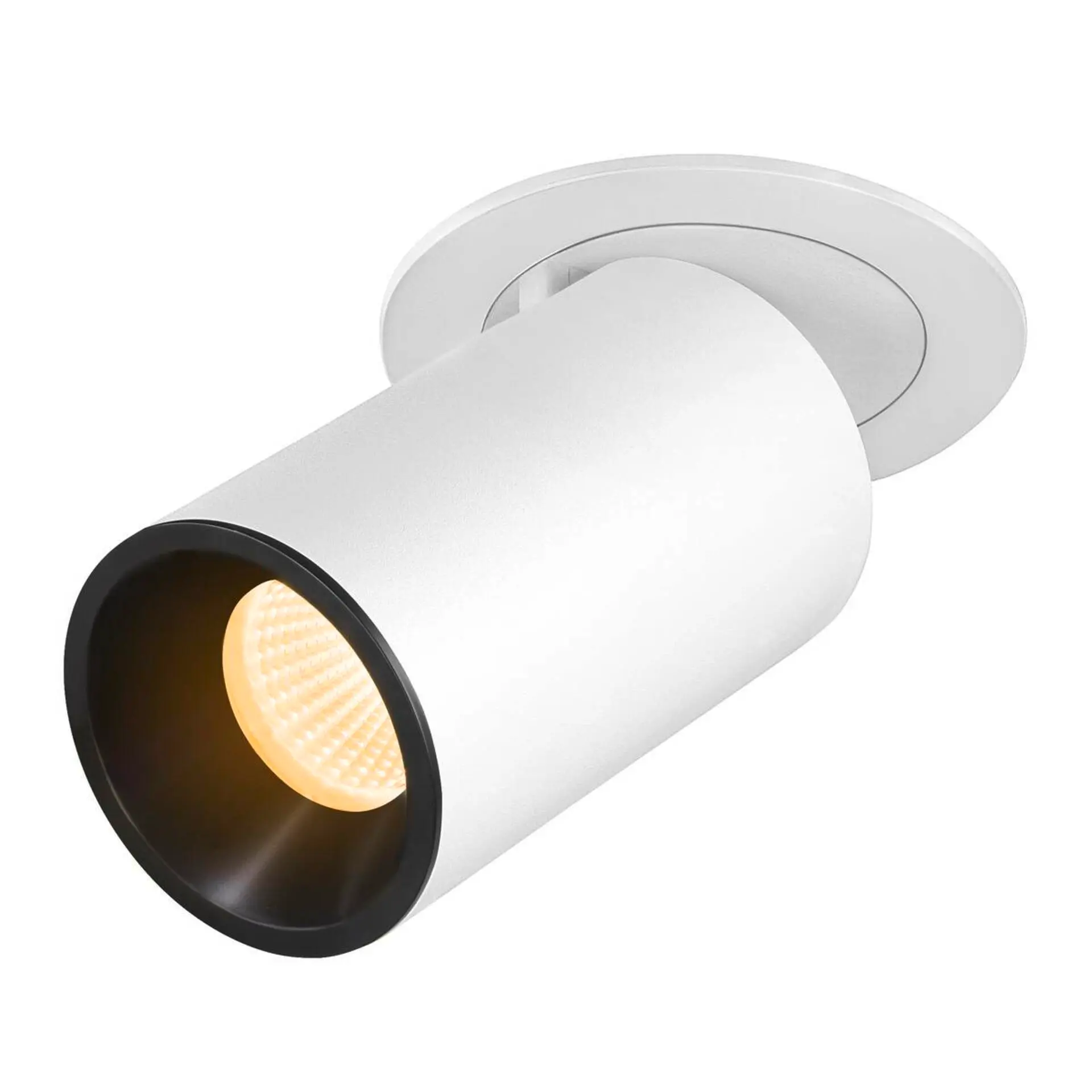 LA 1007002 NUMINOS® PROJECTOR M stropní zápustné svítidlo, 3000 K, 20°, válcové, bílé/černé - BIG WHITE (SLV)