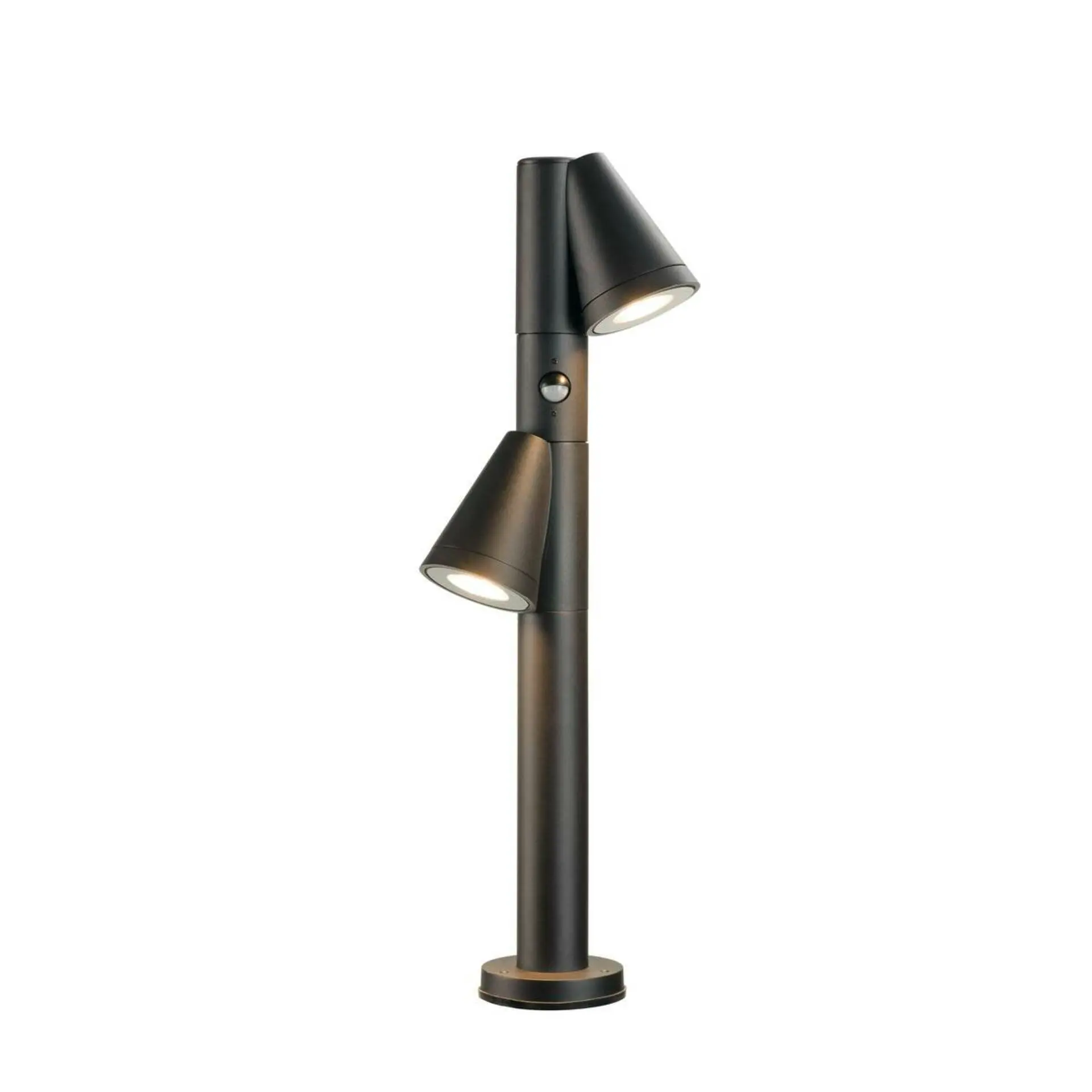 LA 1008015 T-TUBE 70 POLE venkovní stojací svítidlo, GU10, dvojité, senzor, IP44, max. 10 W, černé - BIG WHITE (SLV)