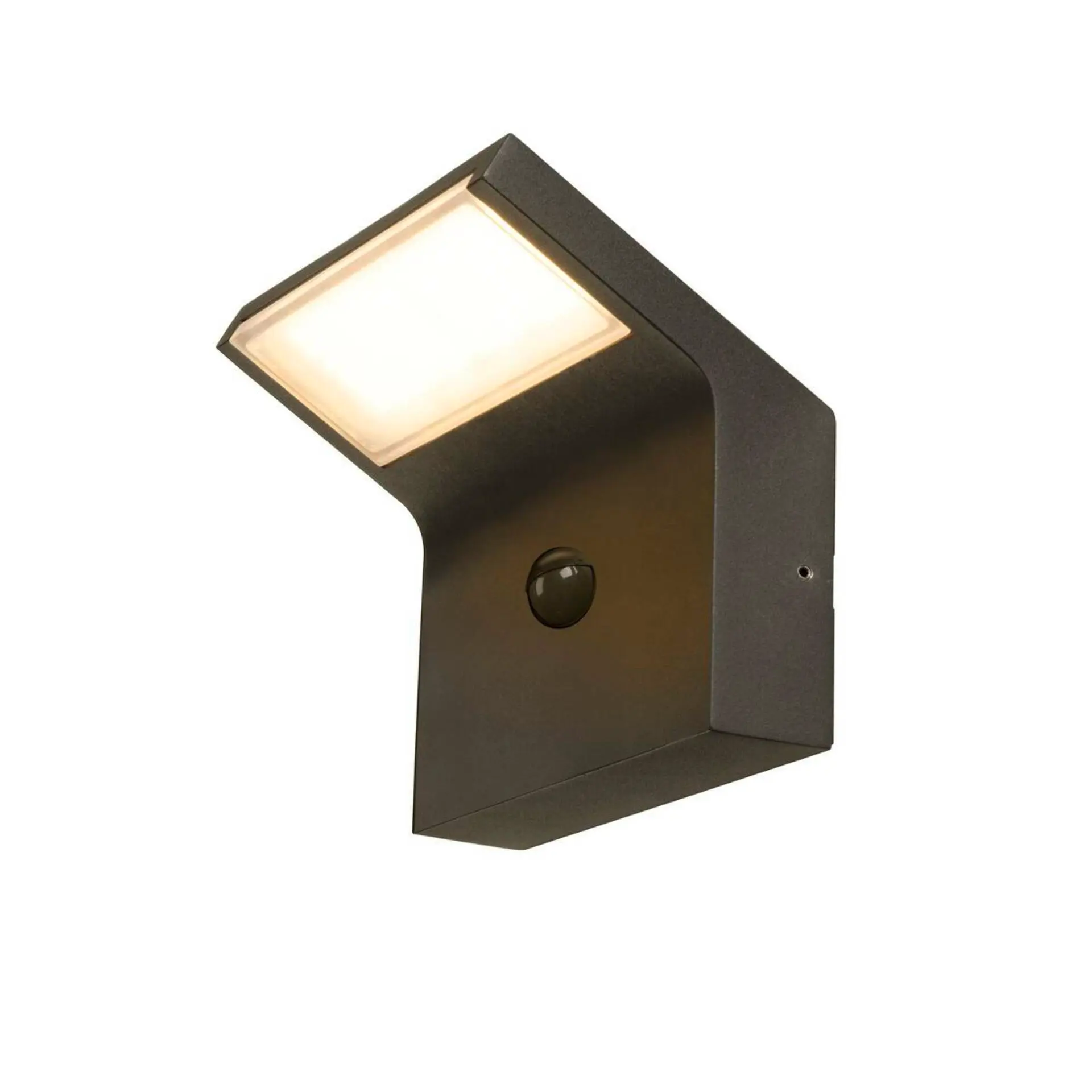 LA 1008723 ORDI II WL, SENSOR, nástěnné světlo pro povrchovou montáž, hranaté, 2200/3000 K, IP54, černá barva - BIG WHITE (SLV)