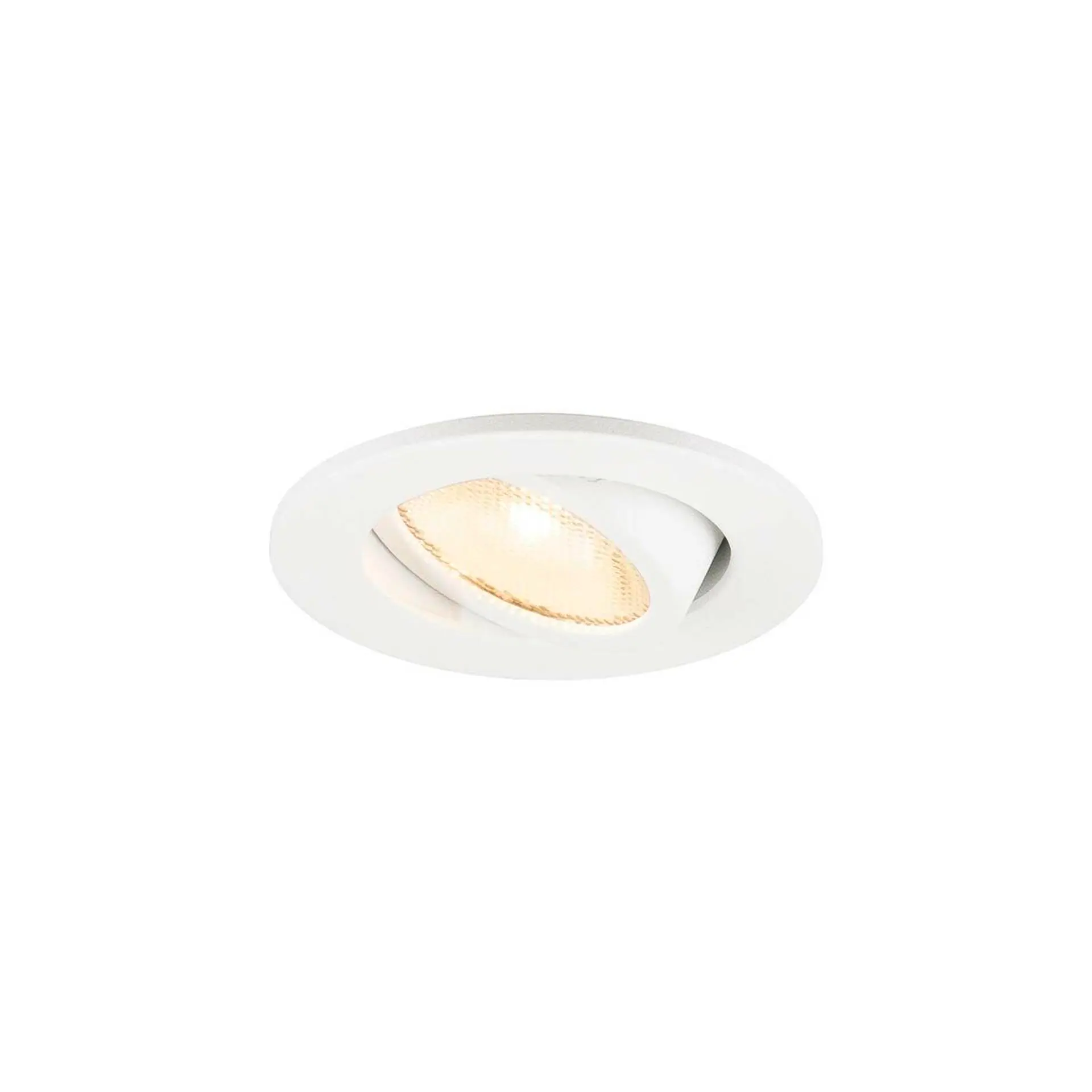 BIG WHITE SLV NEW TRIA® 45 DL, kulaté, vestavné stropní svítidlo, 3000 K, 24°, bílé 1009004