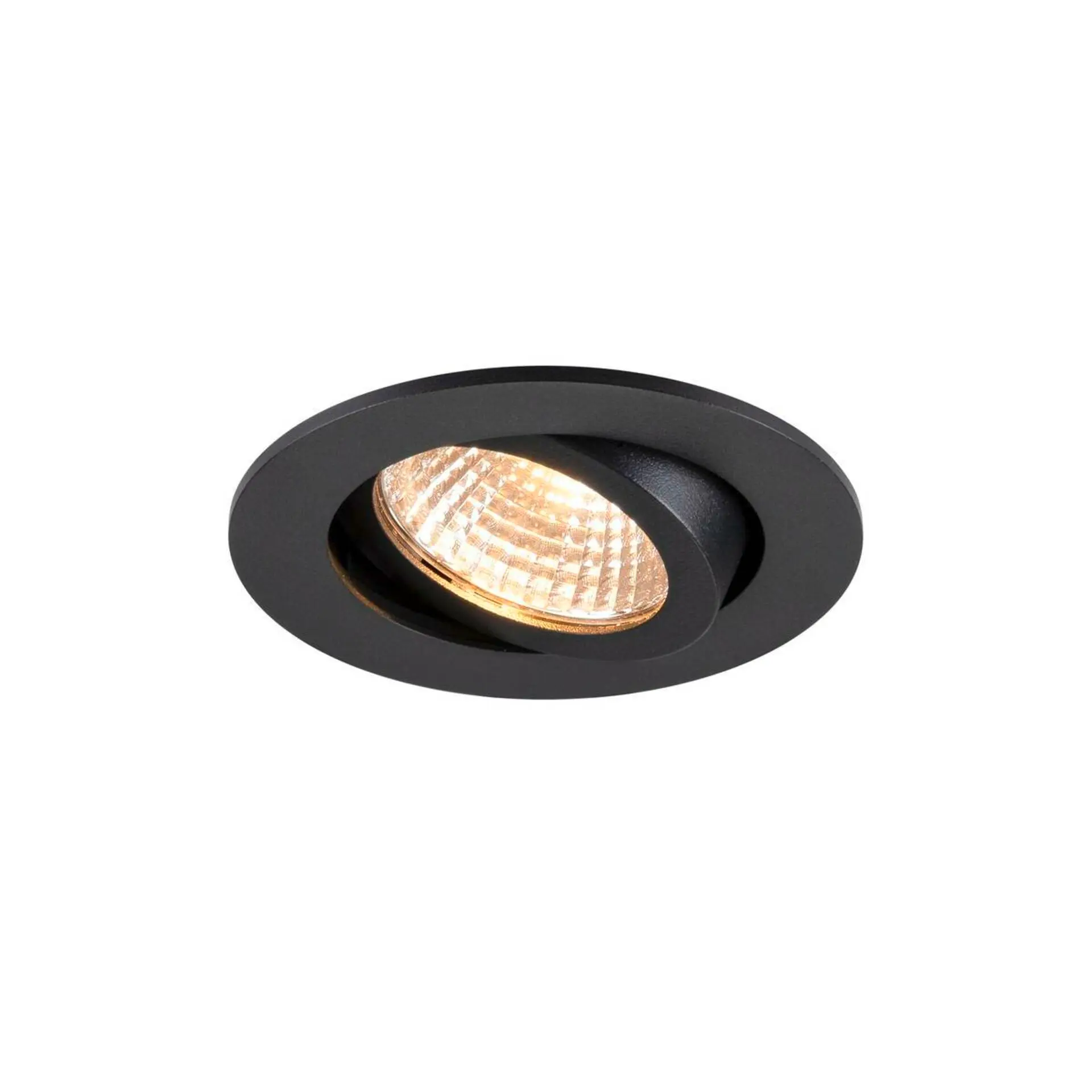 BIG WHITE SLV NEW TRIA® 68 vestavné stropní svítidlo, PHASE, AIRTIGHT, kulaté, 2700 K, 7,5 W, černé 1009021