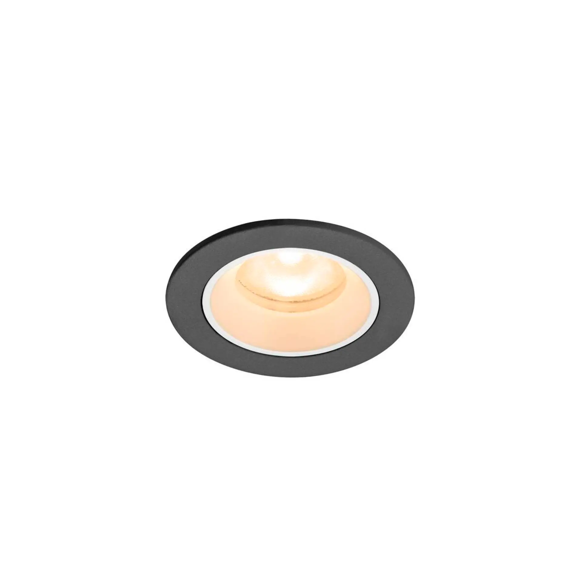 LA 1009278 NUMINOS® XS Stropní vestavné svítidlo, 2700 K, 55°, IP20, kulaté, černé / bílé - BIG WHITE (SLV)