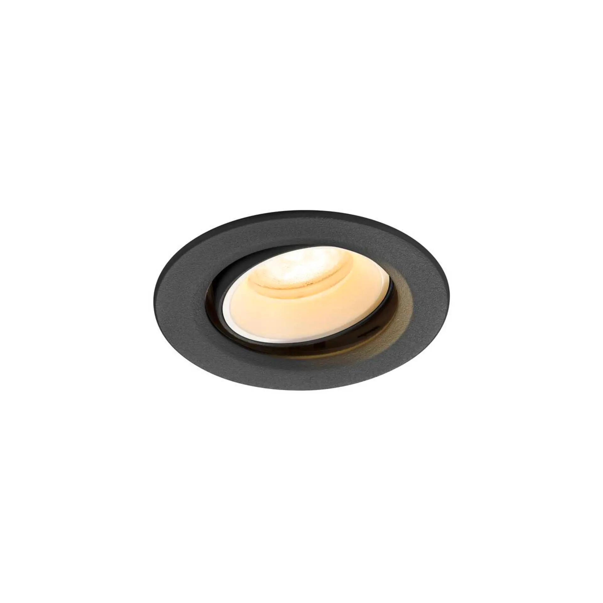 LA 1009350 NUMINOS® MOVE XS Stropní vestavné svítidlo, 3000 K, 55°, IP20, kulaté, černé / bílé - BIG WHITE (SLV)