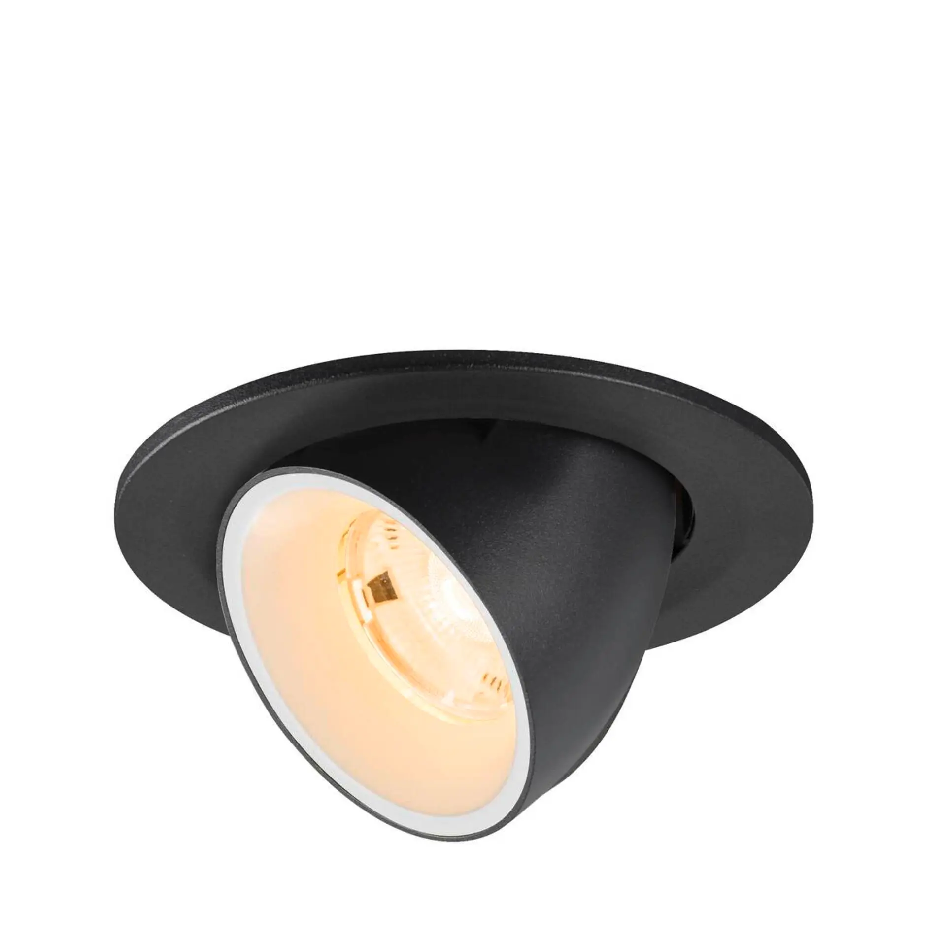 LA 1009380 NUMINOS® GIMBLE S Stropní vestavné svítidlo, 2700 K, 20°, IP20, kulaté, černé / bílé - BIG WHITE (SLV)