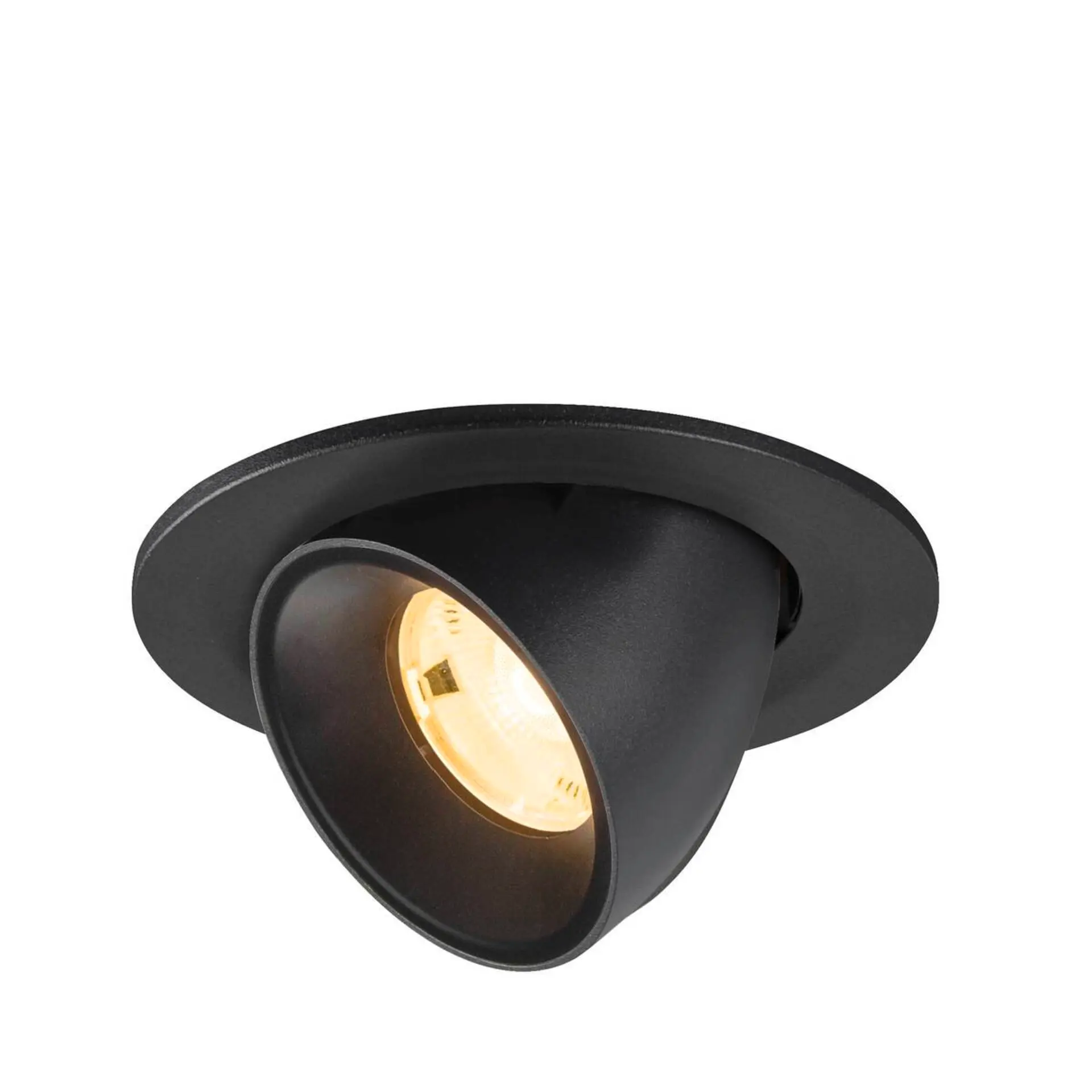 LA 1009397 NUMINOS® GIMBLE S Stropní vestavné svítidlo, 3000 K, 20°, IP20, kulaté, černé - BIG WHITE (SLV)