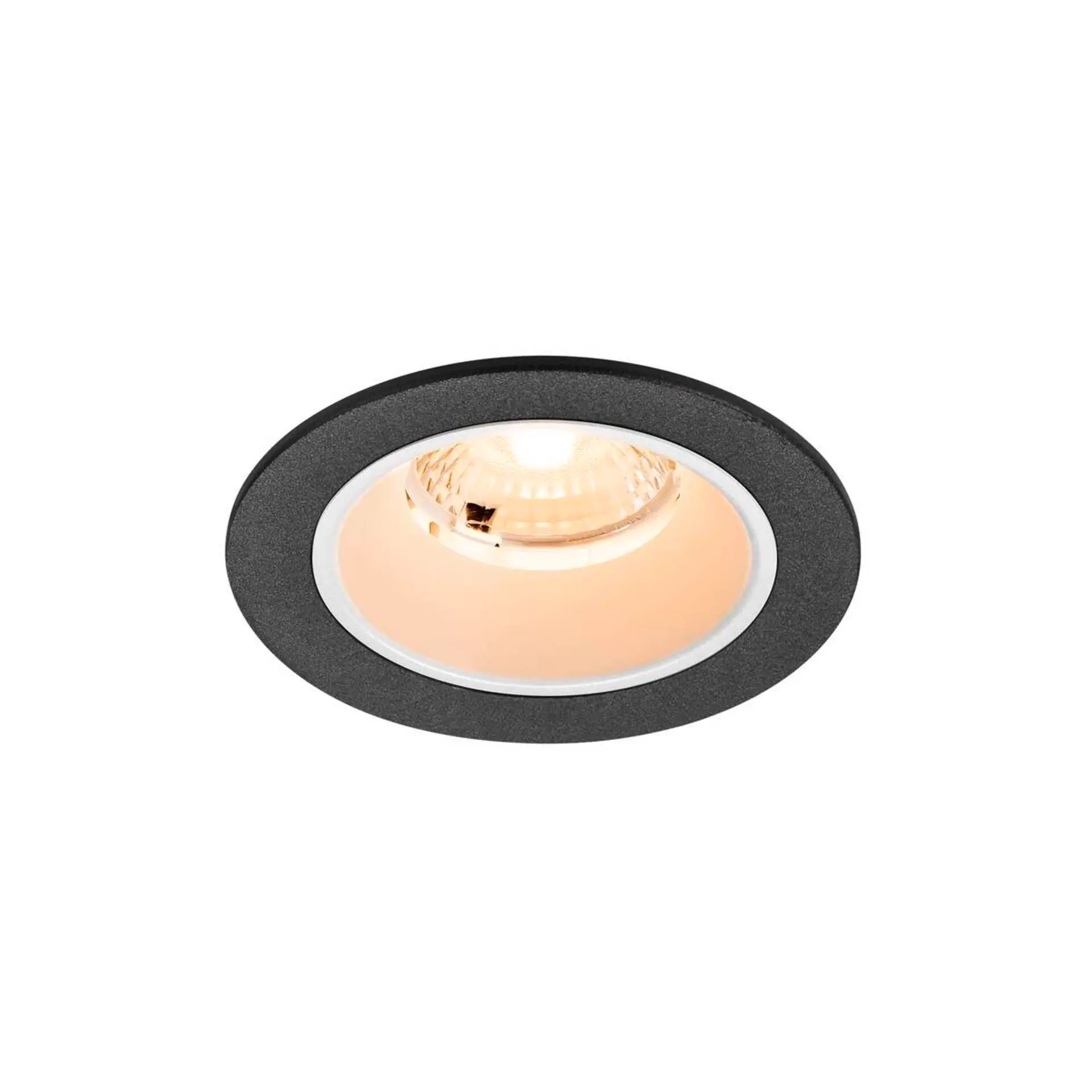 BIG WHITE SLV NUMINOS S Stropní vestavné svítidlo, 2700 K, 40°, IP20, kulaté, černé / bílé 1009437