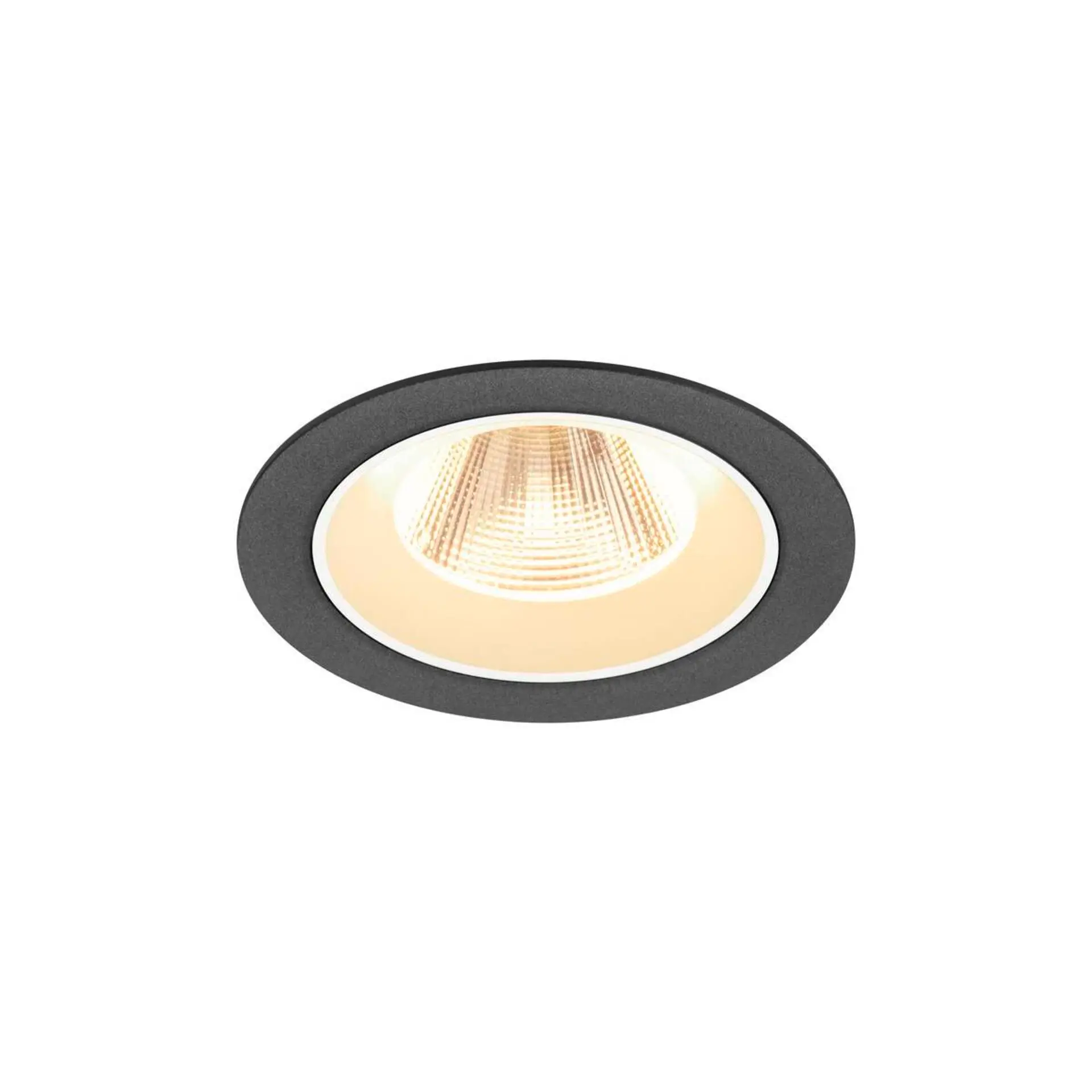 LA 1009614 NUMINOS® M Stropní vestavné svítidlo, 3000 K, 20°, IP20, kulaté, černé / bílé - BIG WHITE (SLV)