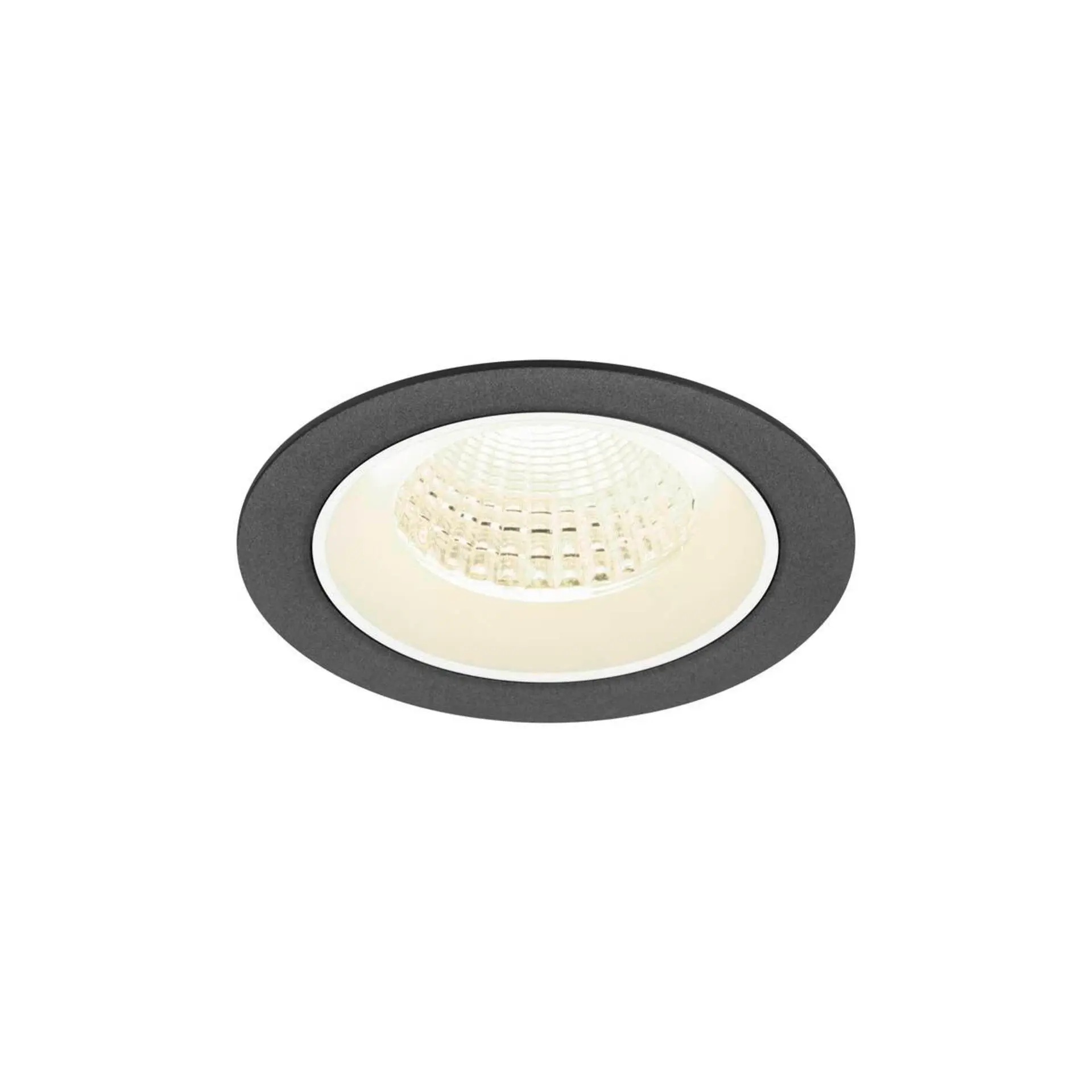 LA 1009638 NUMINOS® M Stropní vestavné svítidlo, 4000 K, 55°, IP20, kulaté, černé / bílé - BIG WHITE (SLV)