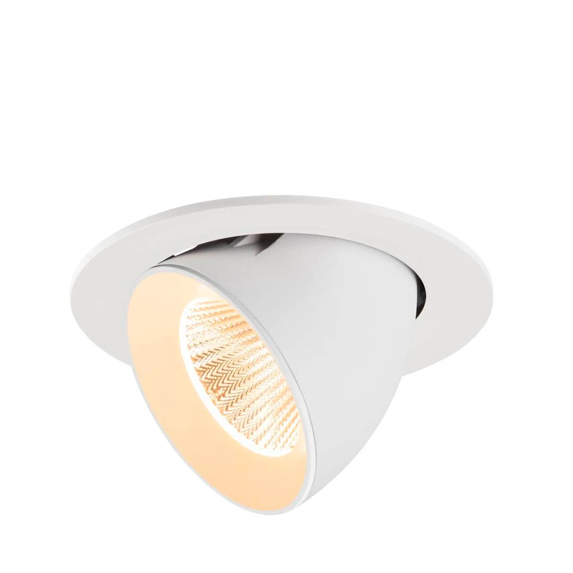 LA 1009716 NUMINOS® GIMBLE L Stropní vestavné svítidlo, 2700 K, 40°, IP20, kulaté, bílé - BIG WHITE (SLV)