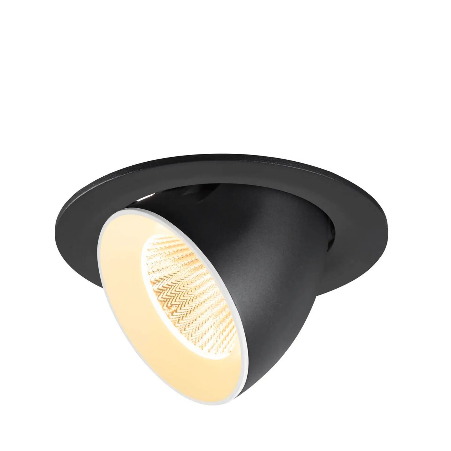 BIG WHITE SLV NUMINOS GIMBLE L Stropní vestavné svítidlo, 3000 K, 40°, IP20, kulaté, černé / bílé 1009725