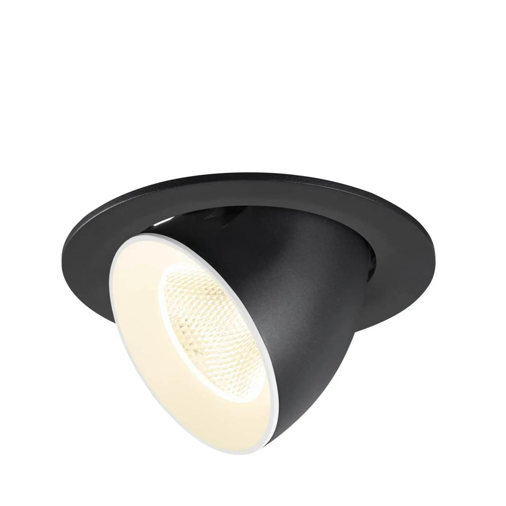 LA 1009740 NUMINOS® GIMBLE L Stropní vestavné svítidlo, 4000 K, 20°, IP20, kulaté, černé / bílé - BIG WHITE (SLV)