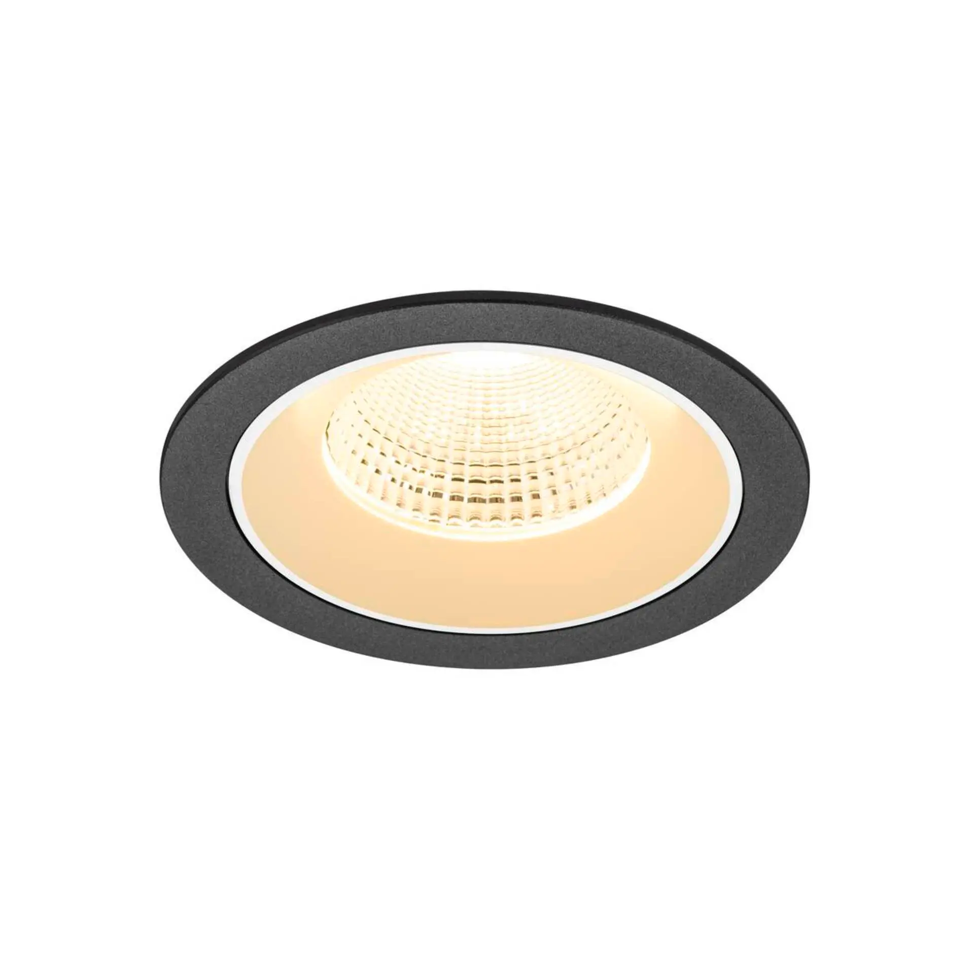 LA 1009781 NUMINOS® L Stropní vestavné svítidlo, 3000 K, 55°, IP20, kulaté, černé / bílé - BIG WHITE (SLV)