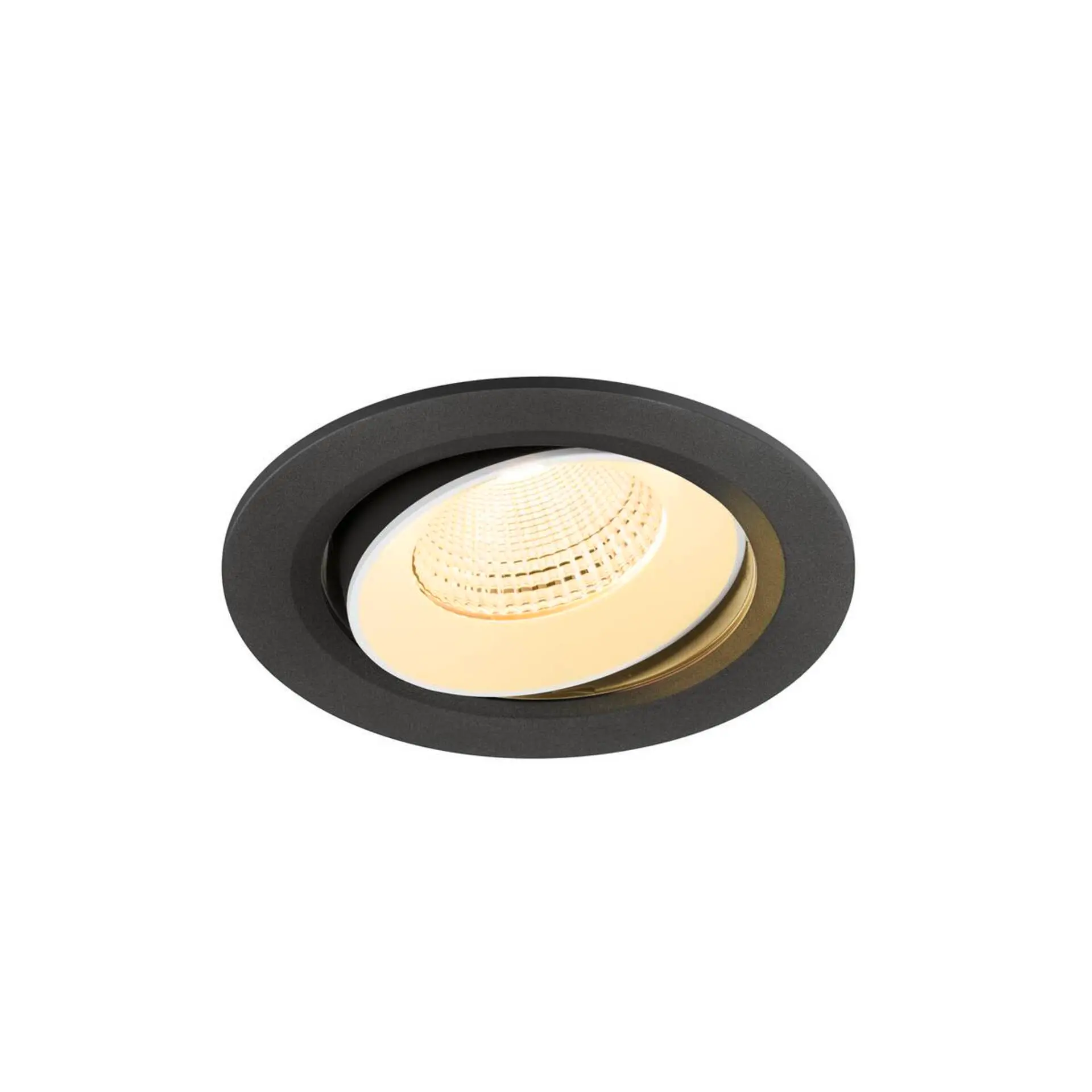 LA 1009835 NUMINOS® MOVE L Stropní vestavné svítidlo, 3000 K, 55°, IP20, kulaté, černá / bílá - BIG WHITE (SLV)