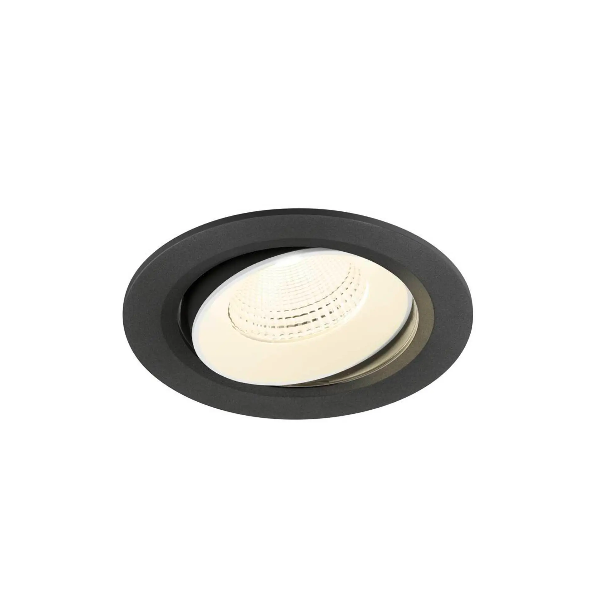LA 1009853 NUMINOS® MOVE L Stropní vestavné svítidlo, 4000 K, 55°, IP20, kulaté, černé / bílé - BIG WHITE (SLV)