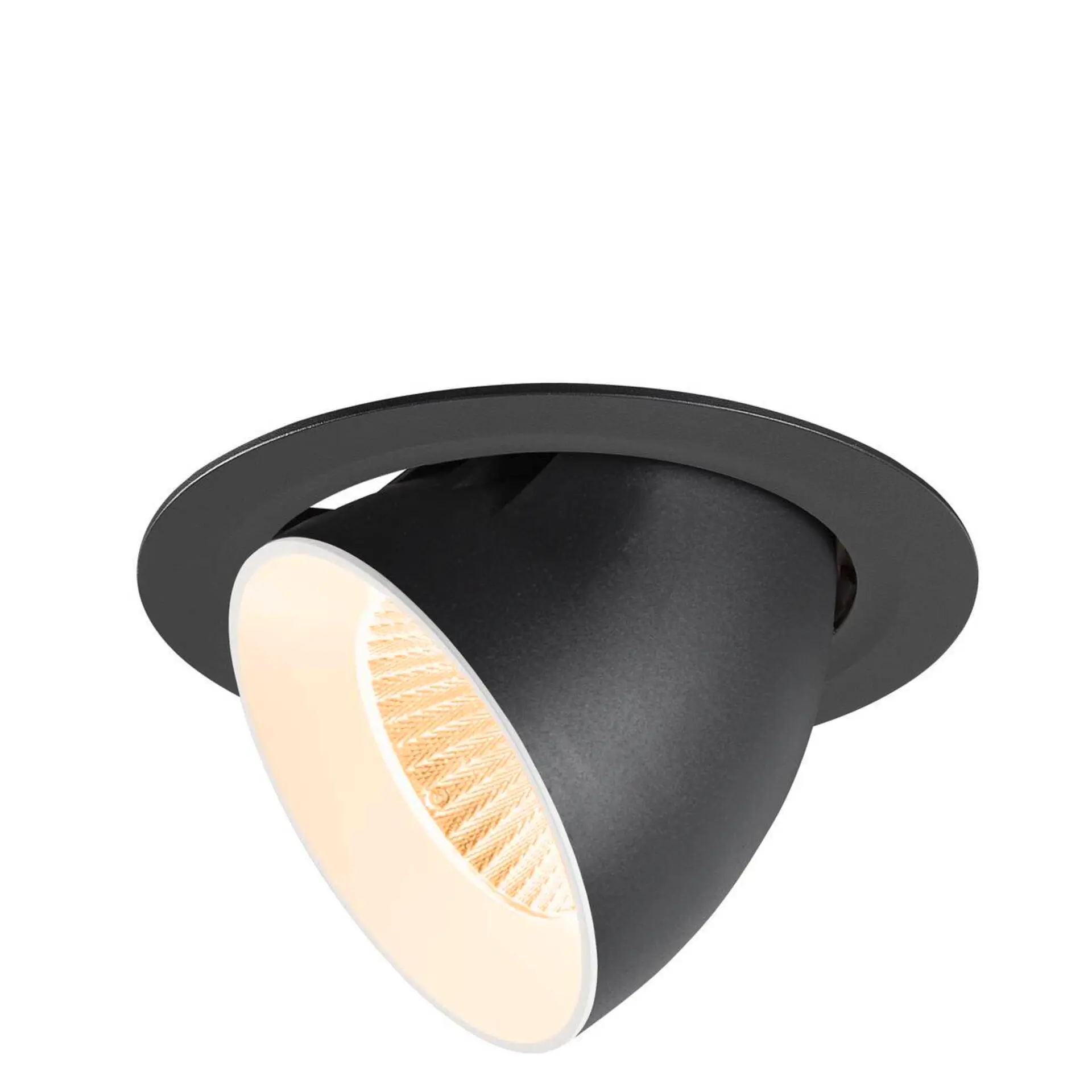BIG WHITE SLV NUMINOS GIMBLE XL Stropní vestavné svítidlo, 2700 K, 40°, černá / bílá 1009868