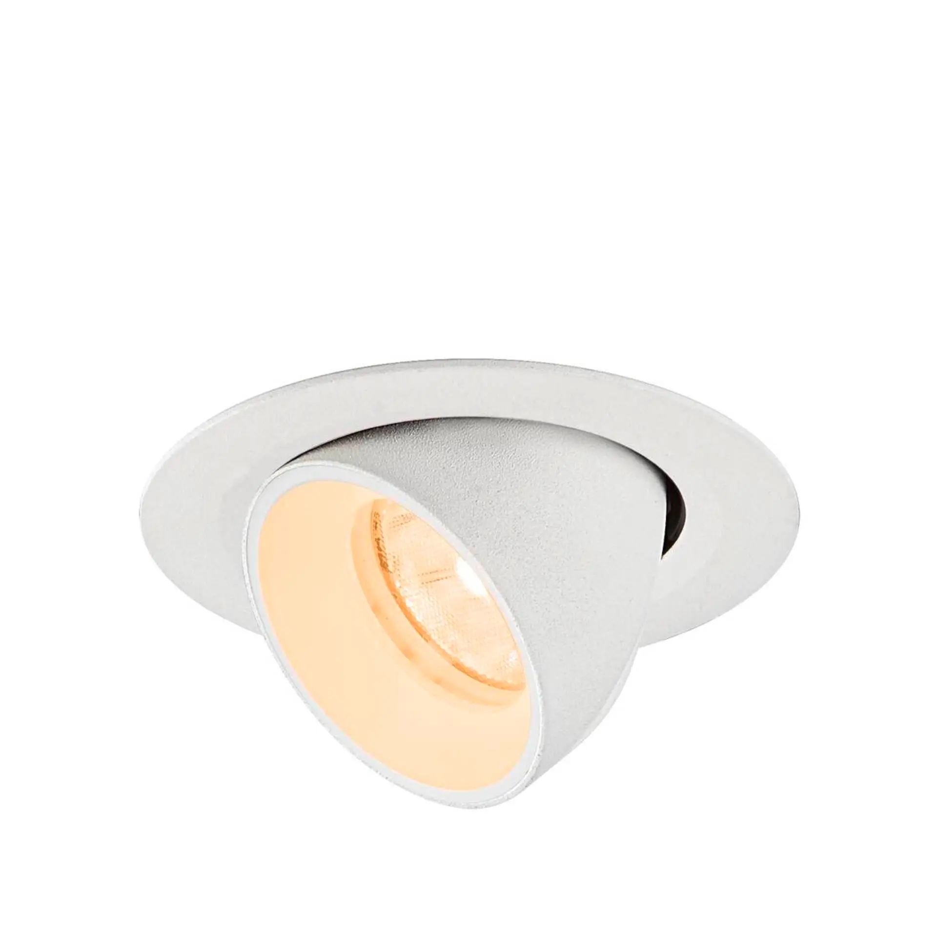 LA 1010036 NUMINOS® GIMBLE XS Stropní vestavné svítidlo, 2700 K, 20°, IP20, kulaté, bílá - BIG WHITE (SLV)