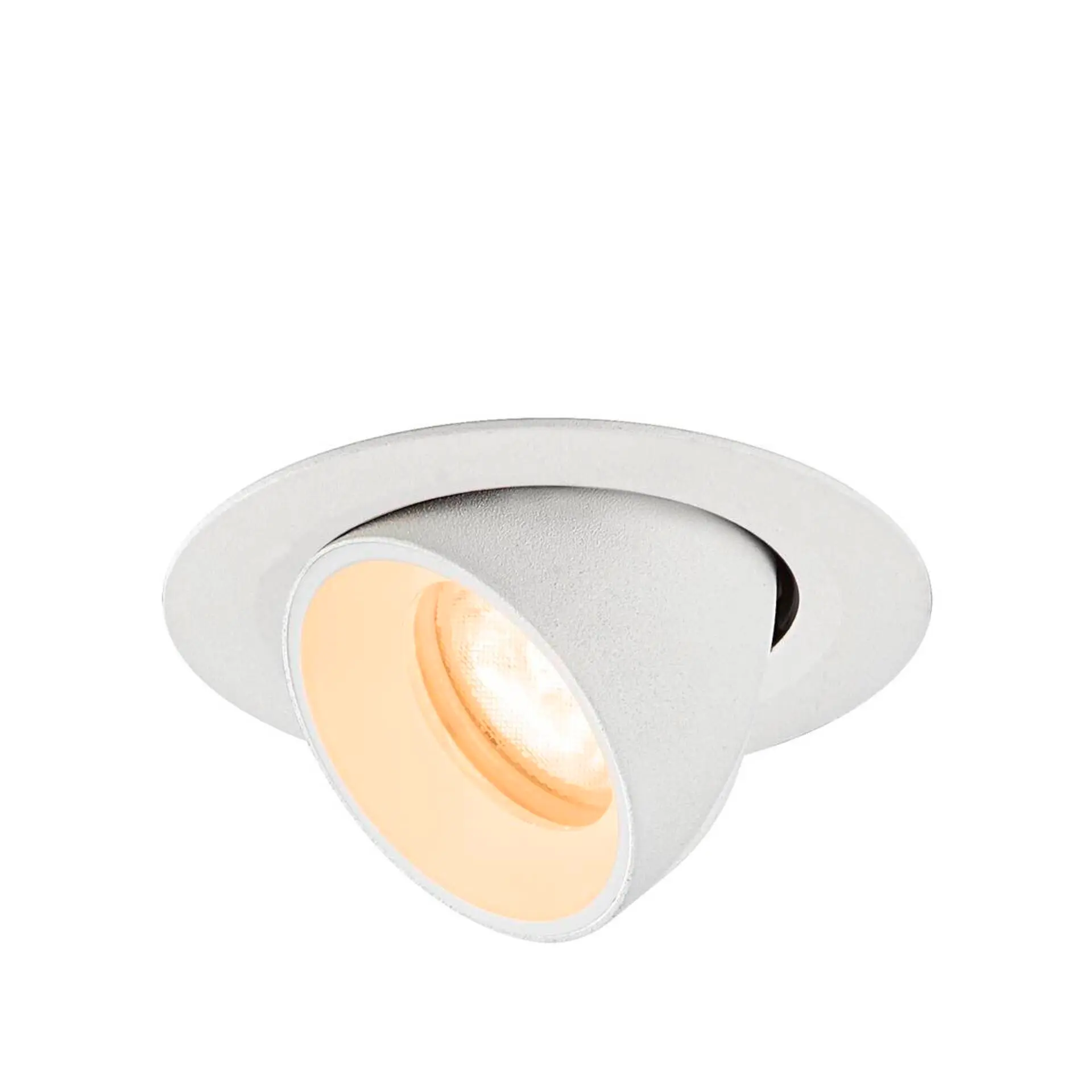 LA 1010042 NUMINOS® GIMBLE XS Stropní vestavné svítidlo, 2700 K, 55°, IP20, kulaté, bílé - BIG WHITE (SLV)