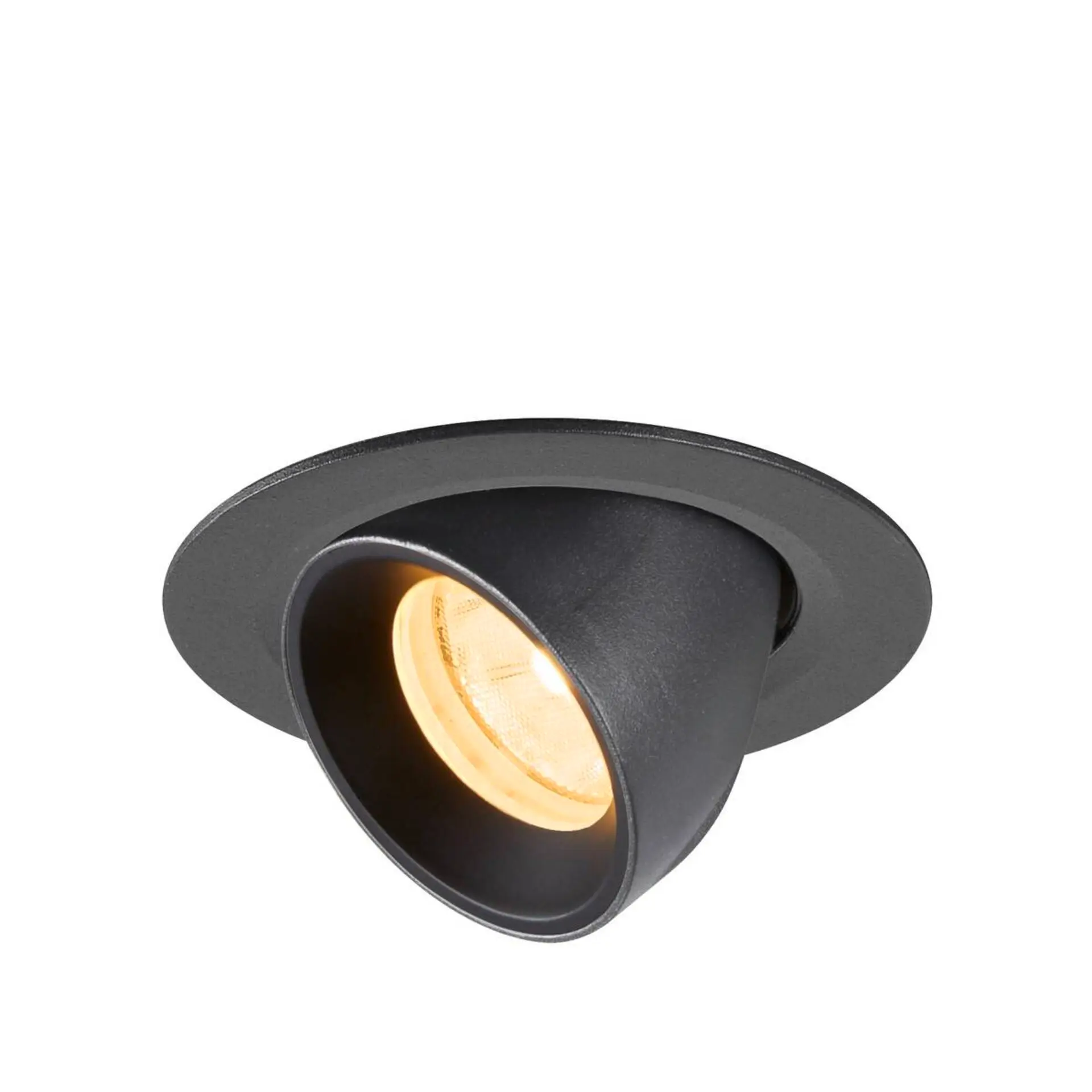LA 1010044 NUMINOS® GIMBLE XS Stropní vestavné svítidlo, 3000 K, 20°, IP20, kulaté, černé - BIG WHITE (SLV)