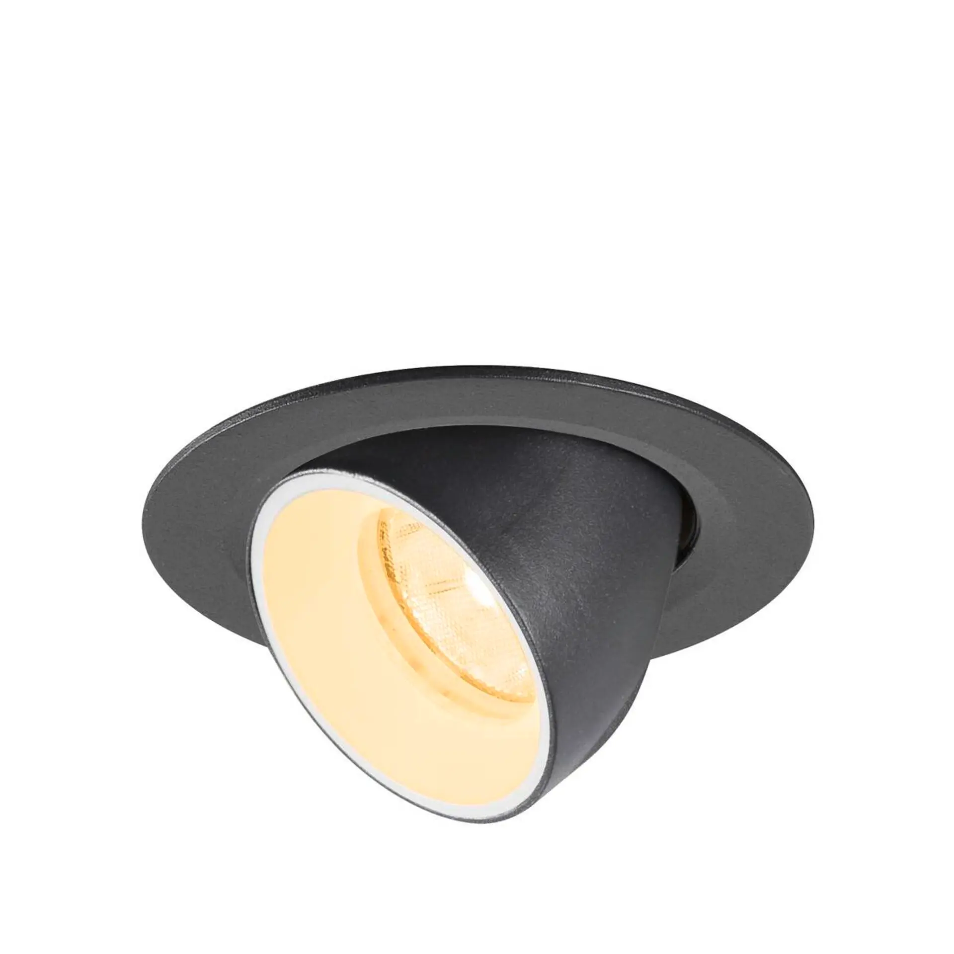 LA 1010045 NUMINOS® GIMBLE XS Stropní vestavné svítidlo, 3000 K, 20°, IP20, kulaté, černé / bílé - BIG WHITE (SLV)