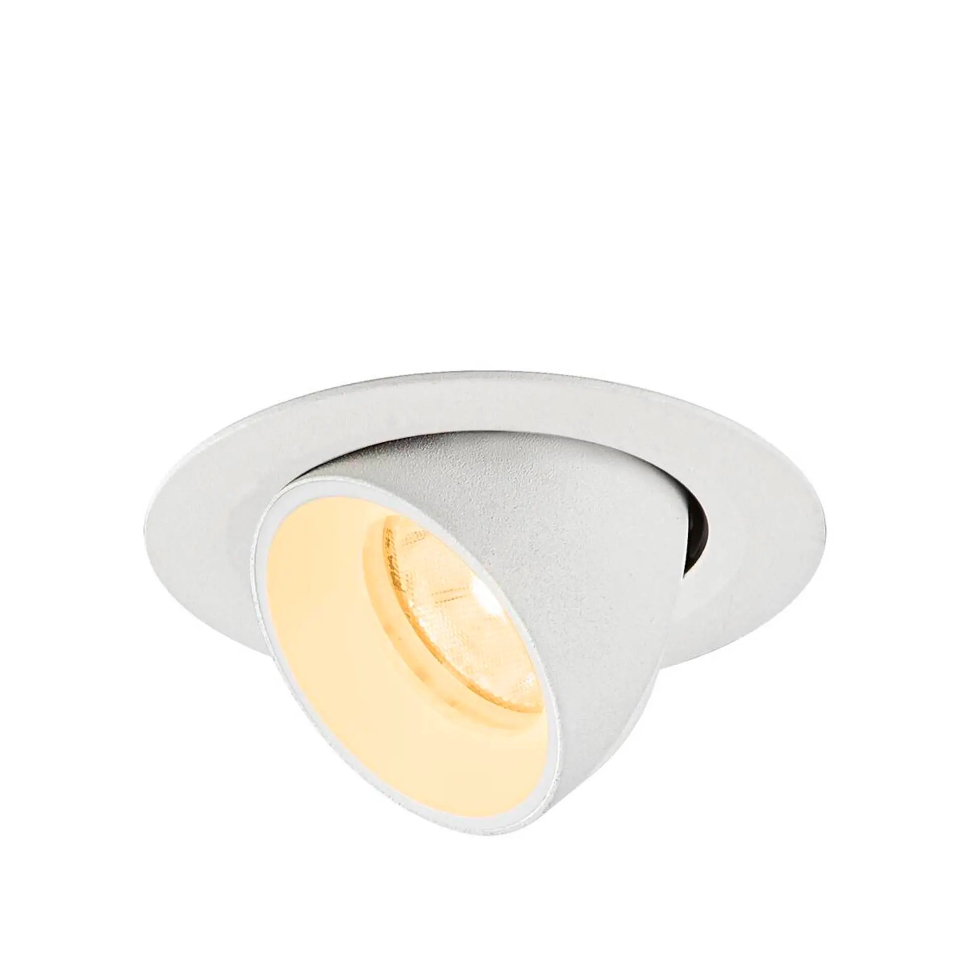 BIG WHITE SLV NUMINOS GIMBLE XS Stropní vestavné svítidlo, 3000 K, 20°, IP20, kulaté, bílé 1010054