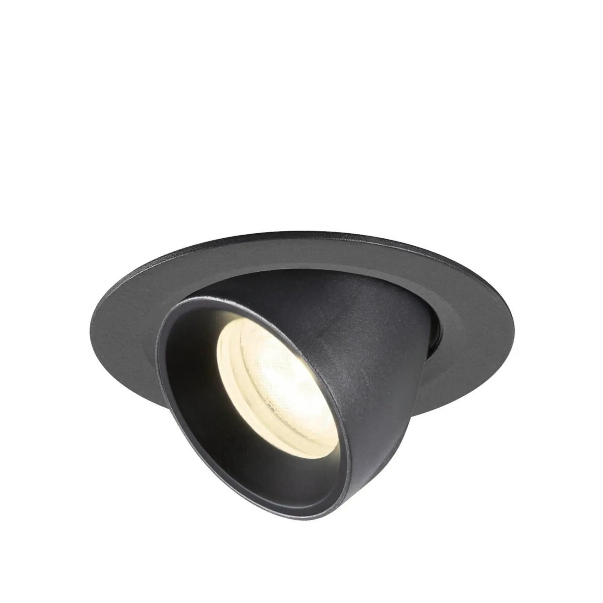 LA 1010068 NUMINOS® GIMBLE XS Stropní vestavné svítidlo, 4000 K, 55°, IP20, kulaté, černá - BIG WHITE (SLV)