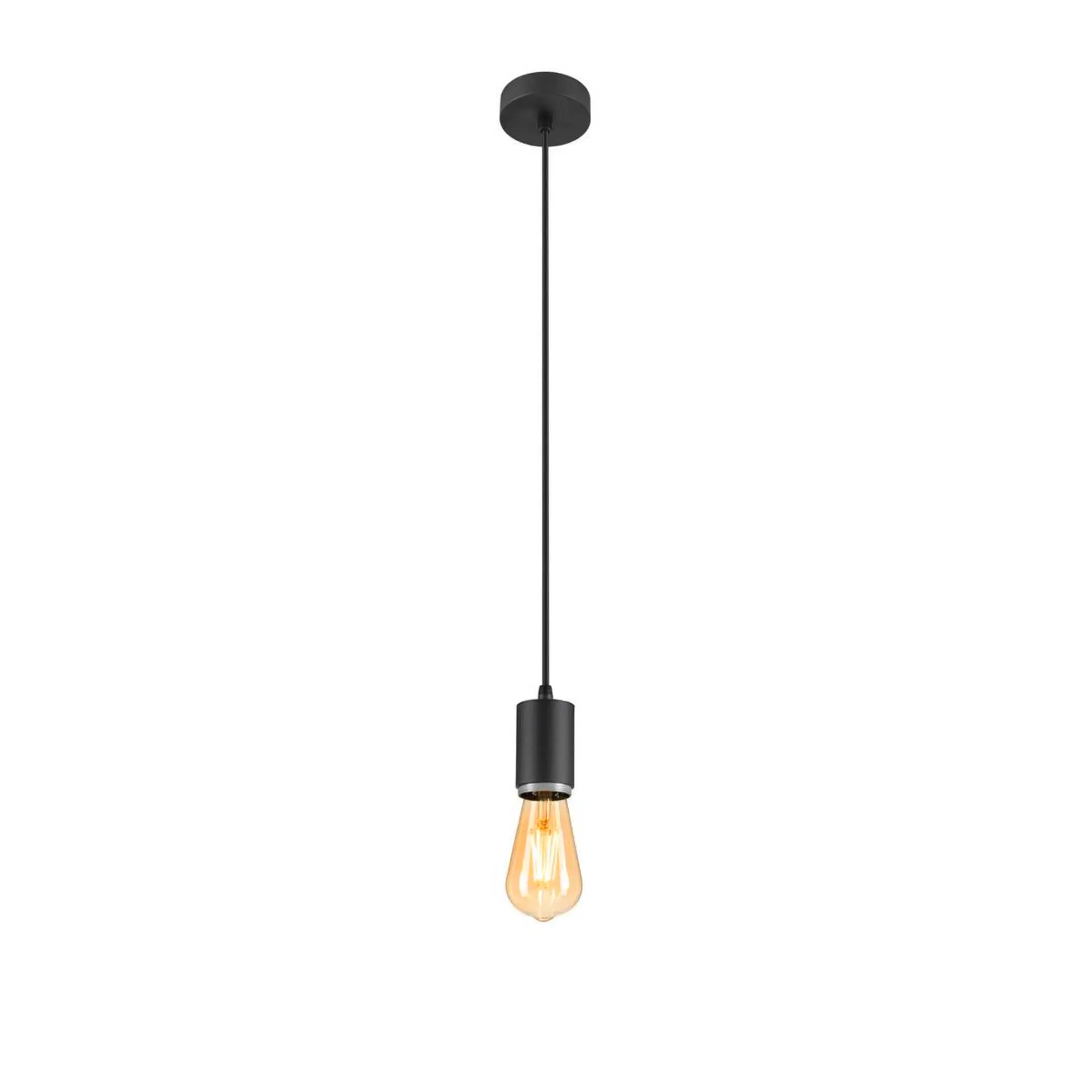 BIG WHITE SLV LALU závěsné svítidlo, patice E27, Mix&Match, délka závěsu 200 cm, 1 x max. 10 W, černá 1010285
