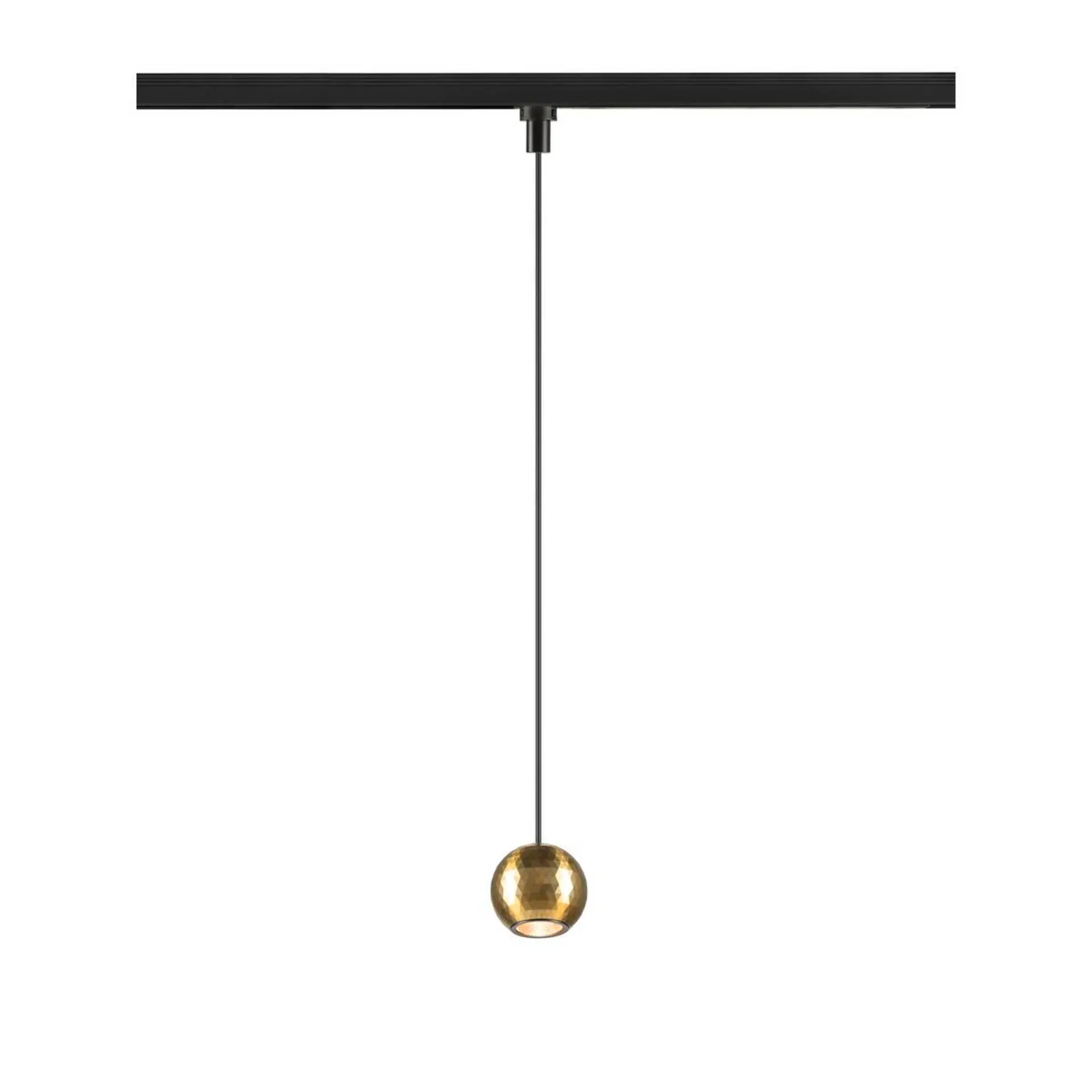 BIG WHITE SLV DYSKO 1~ závěsné svítidlo, PHASE, délka závěsu 200 cm, 2700K, 36°, černá / zlatá 1010324